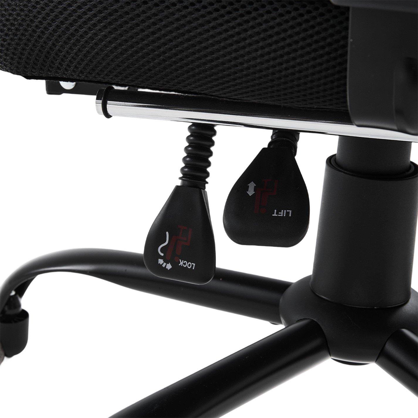 Black - Kabinet UK - High Back Office Chair with Footrest - 8