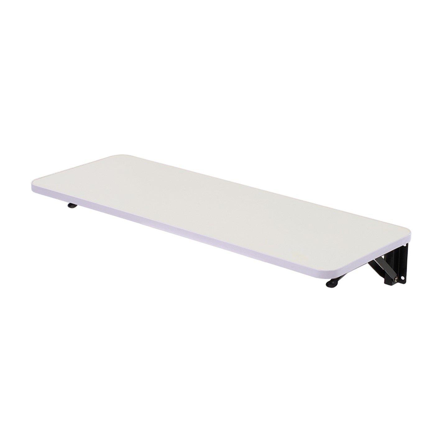 White - Kabinet UK - Wall-mounted Folding Table with Iron Brackets - 7