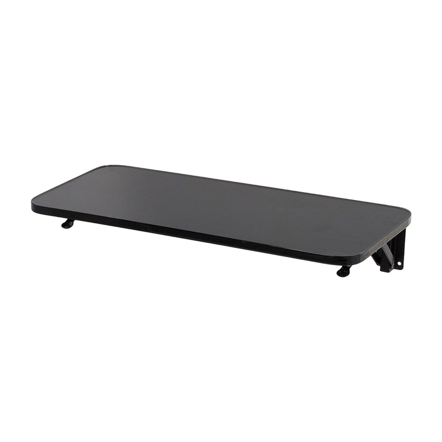 Black - Kabinet UK - Wall-mounted Folding Table with Iron Brackets - 6