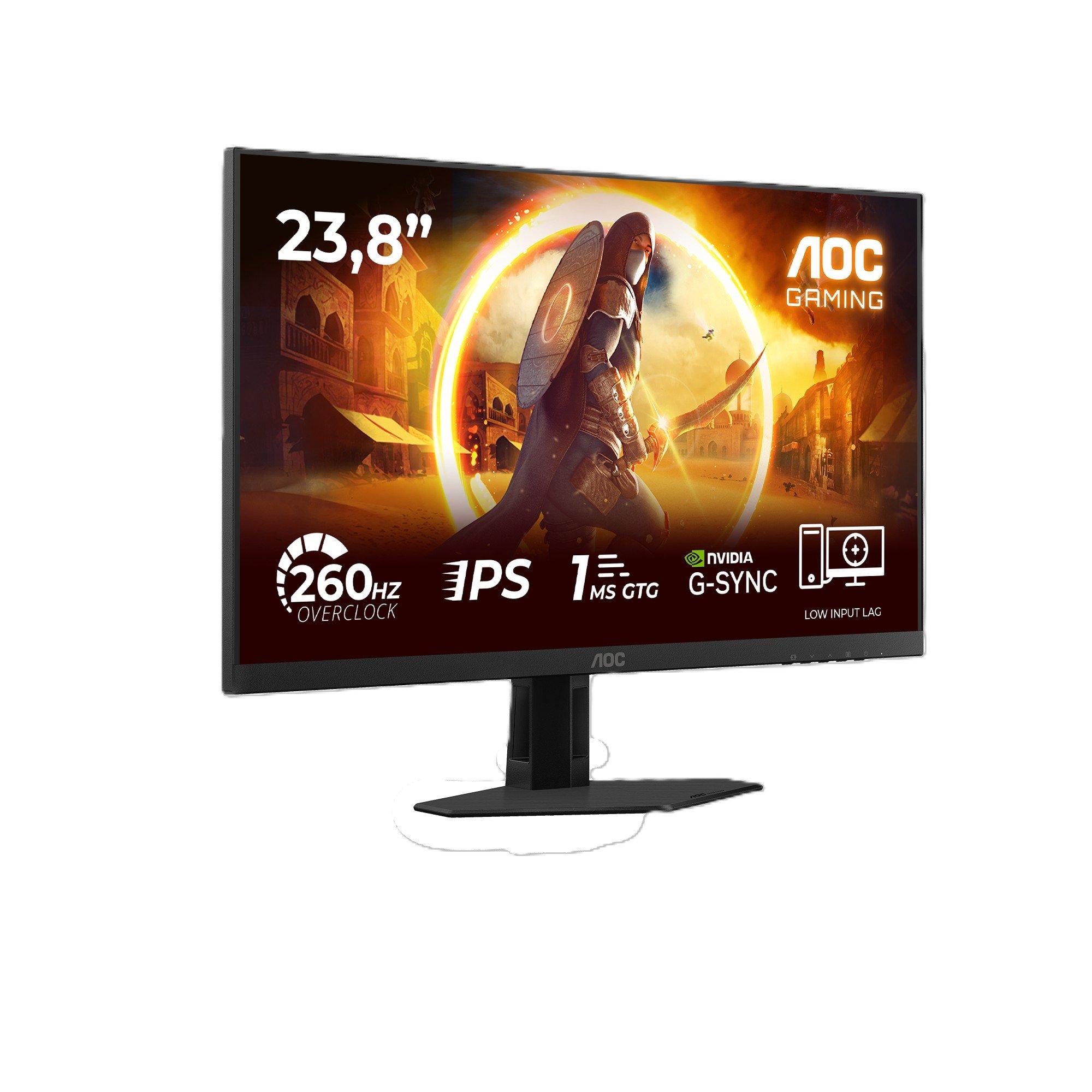 Black - AOC - AOC 24G4ZRE 23.8 Inch Fast IPS 240Hz (260Hz OC) 2 HDMI 1 DP Gaming Monitor - 1