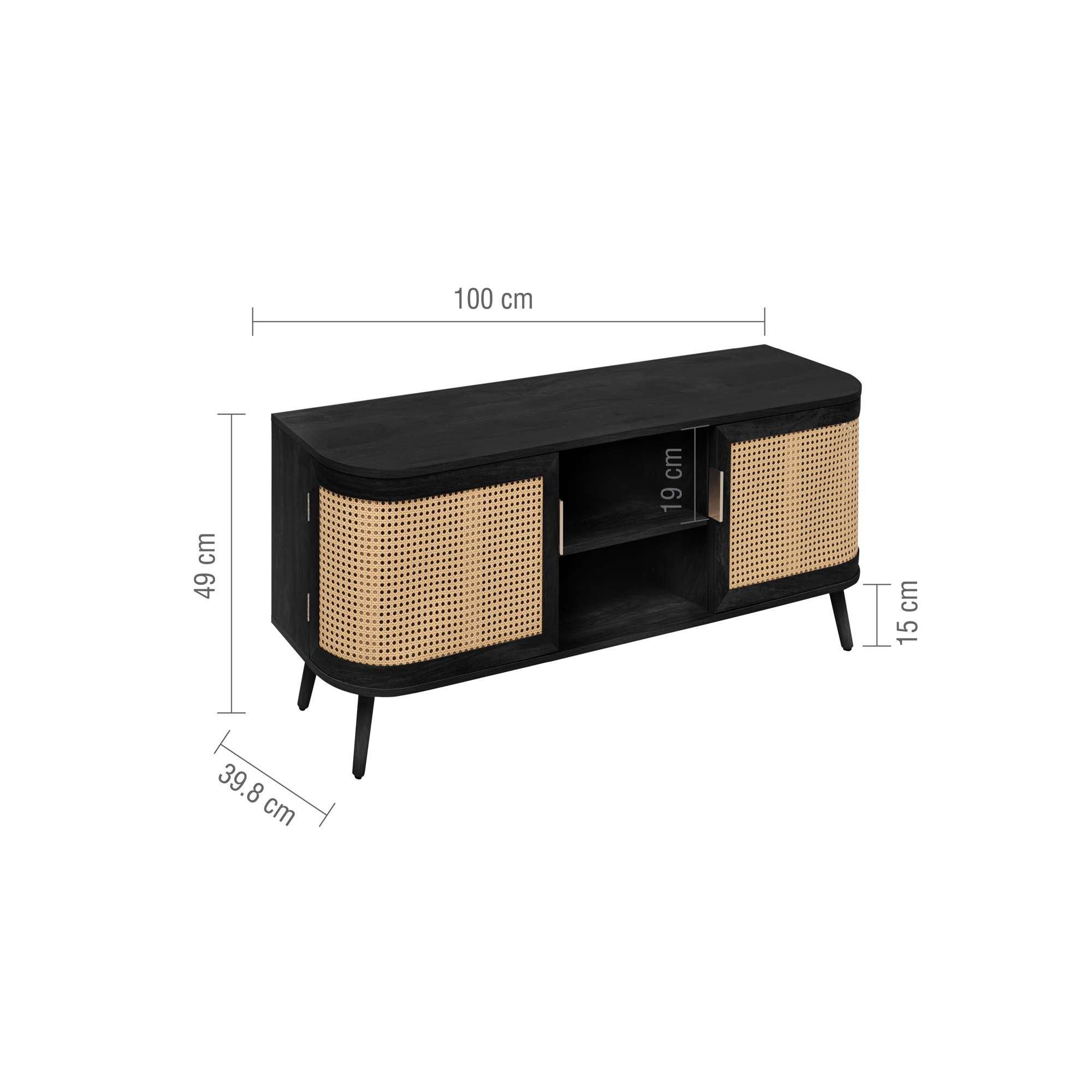 Black - Birlea - Noah Small TV Unit - 10