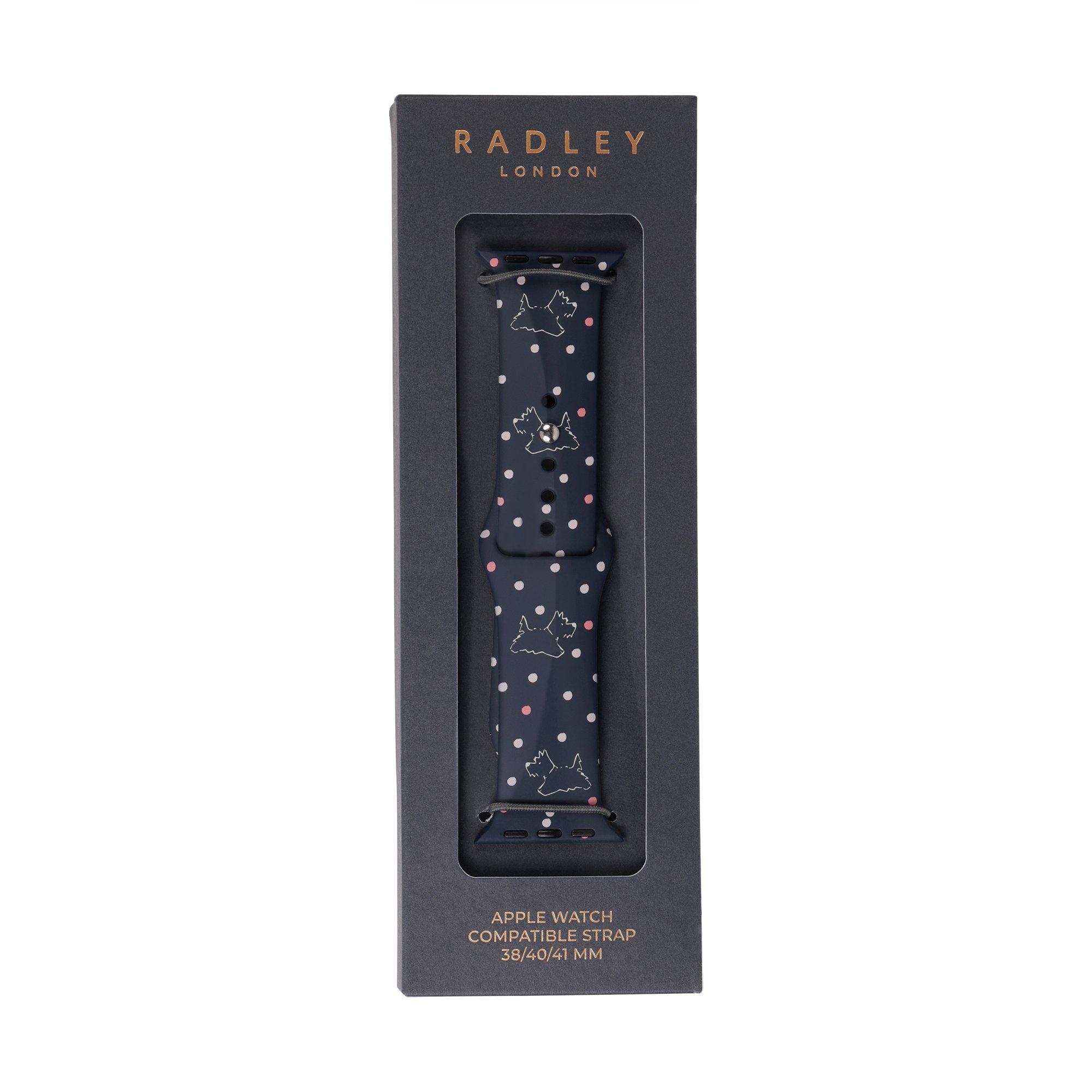 Deep Blue - Radley - Blue Printed Apple Watch Strap - 4