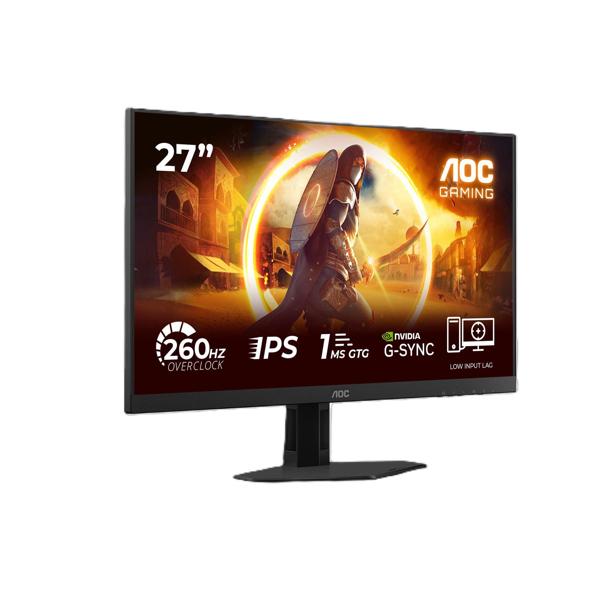 Black - AOC - AOC 27G4ZRE 27 Inch Fast IPS 240Hz (260Hz OC) 2 HDMI 1 DP Gaming Monitor - 1