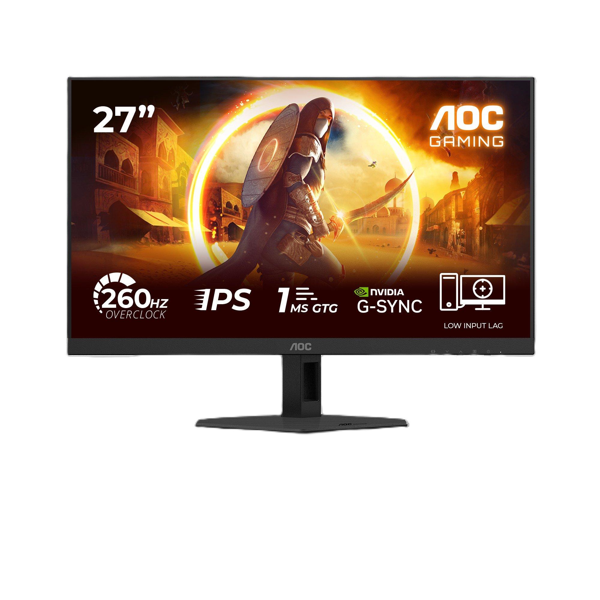 Black - AOC - AOC 27G4ZRE 27 Inch Fast IPS 240Hz (260Hz OC) 2 HDMI 1 DP Gaming Monitor - 2