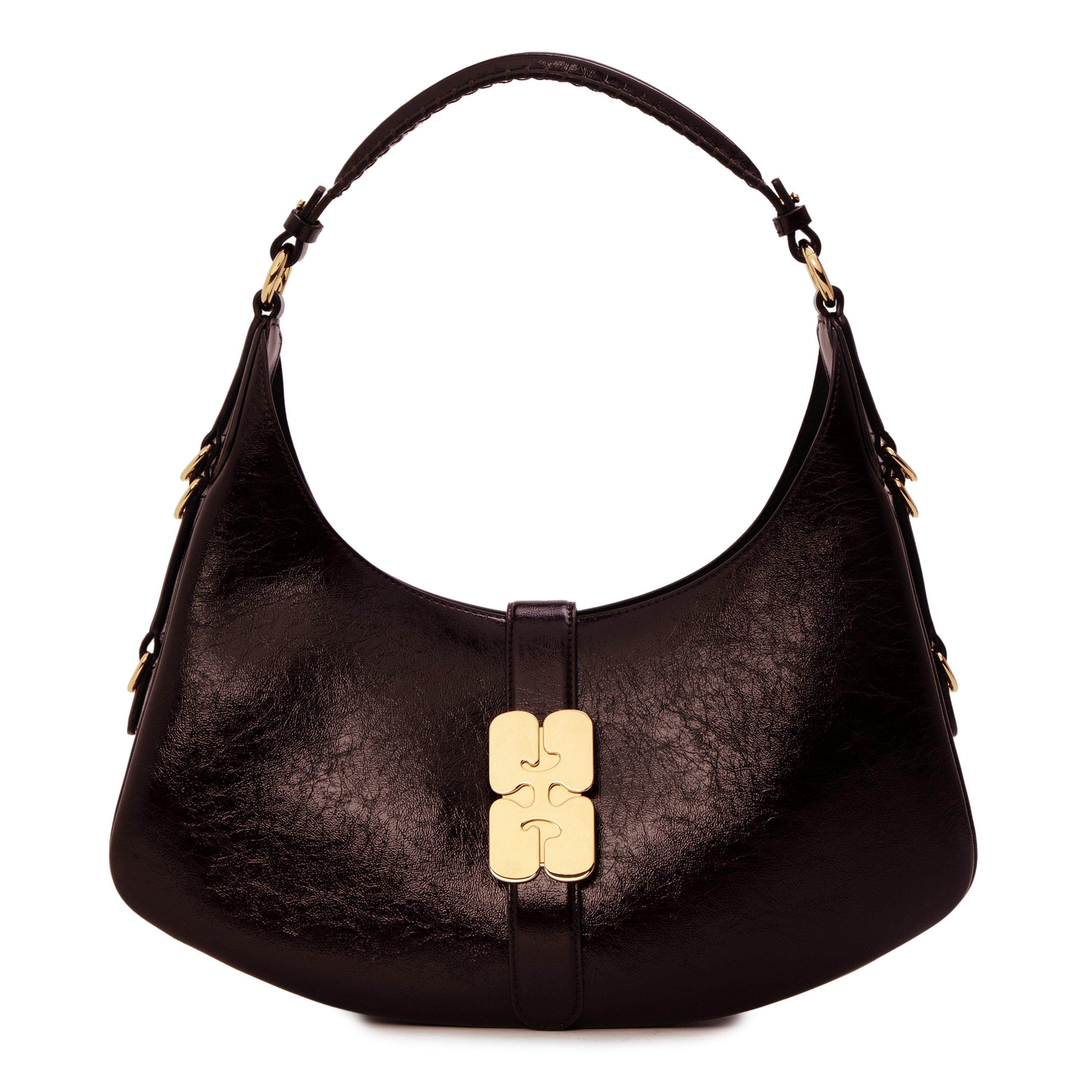 Demitasse - Ganni - Women's Kat Small Leather Top Handle Bag - 1