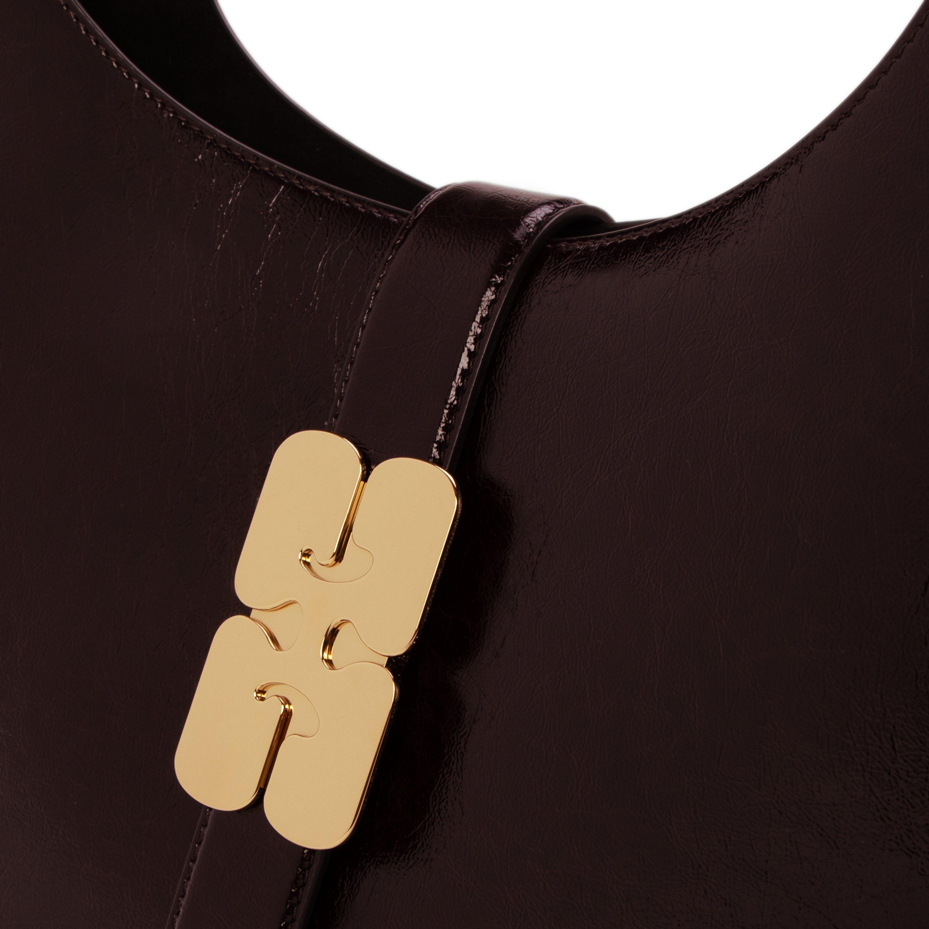 Demitasse - Ganni - Women's Kat Small Leather Top Handle Bag - 3