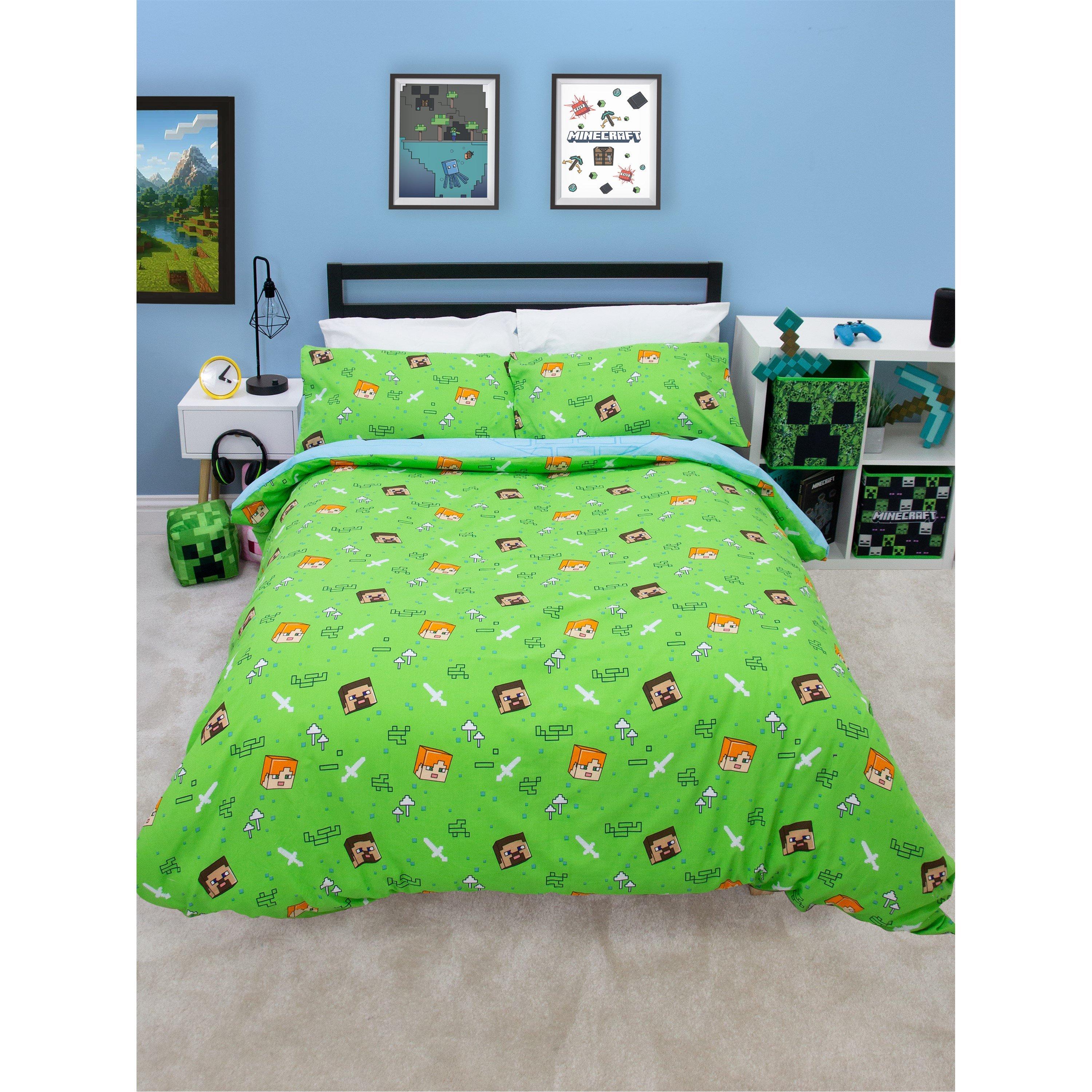 Multicolour - Minecraft - Minecraft Levels Double Panel Duvet - 2