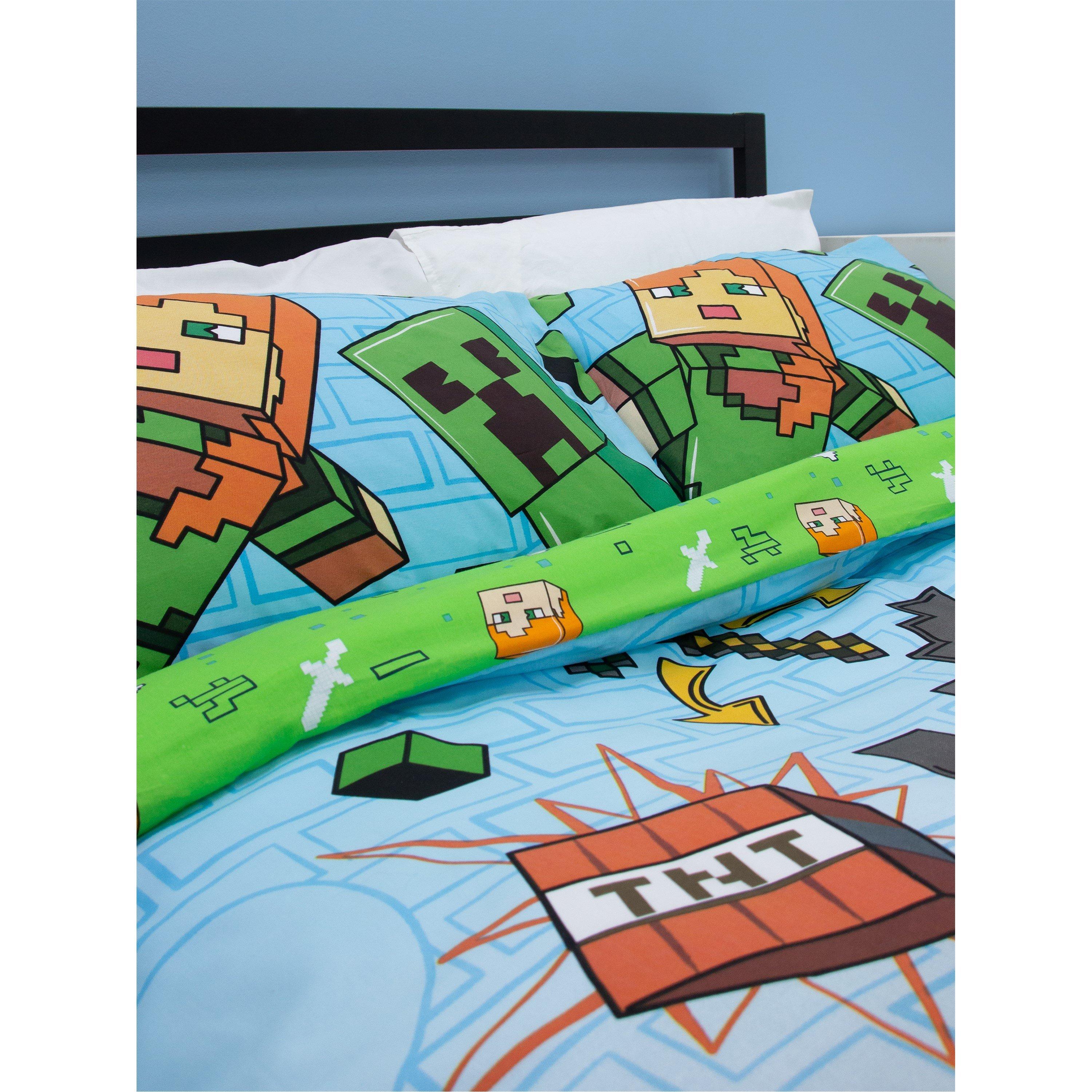 Multicolour - Minecraft - Minecraft Levels Double Panel Duvet - 3