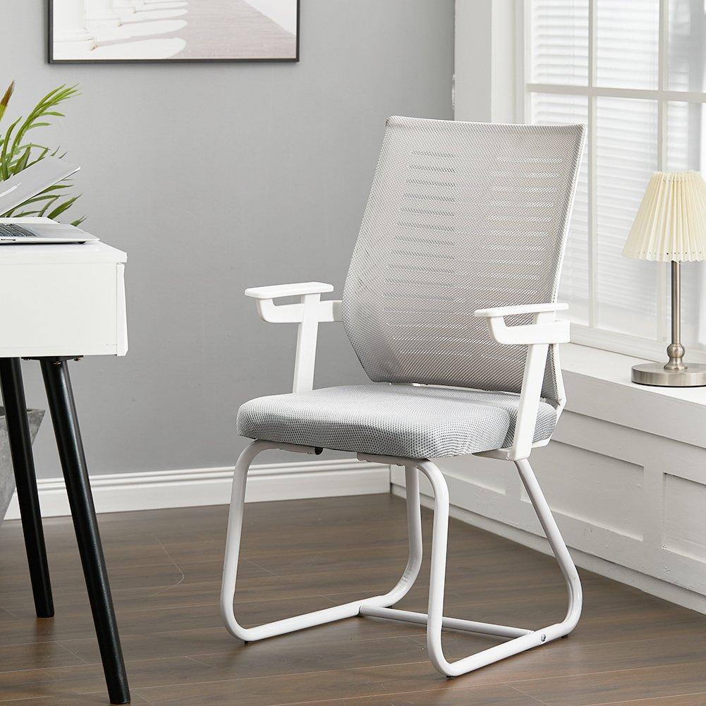 Grey/White - Kabinet UK - Comfortable Mesh Office Chair for Home & Office - 1