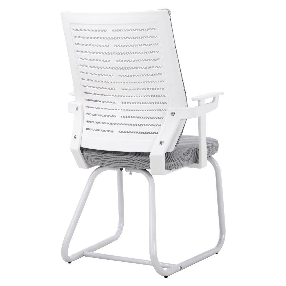 Grey/White - Kabinet UK - Comfortable Mesh Office Chair for Home & Office - 7
