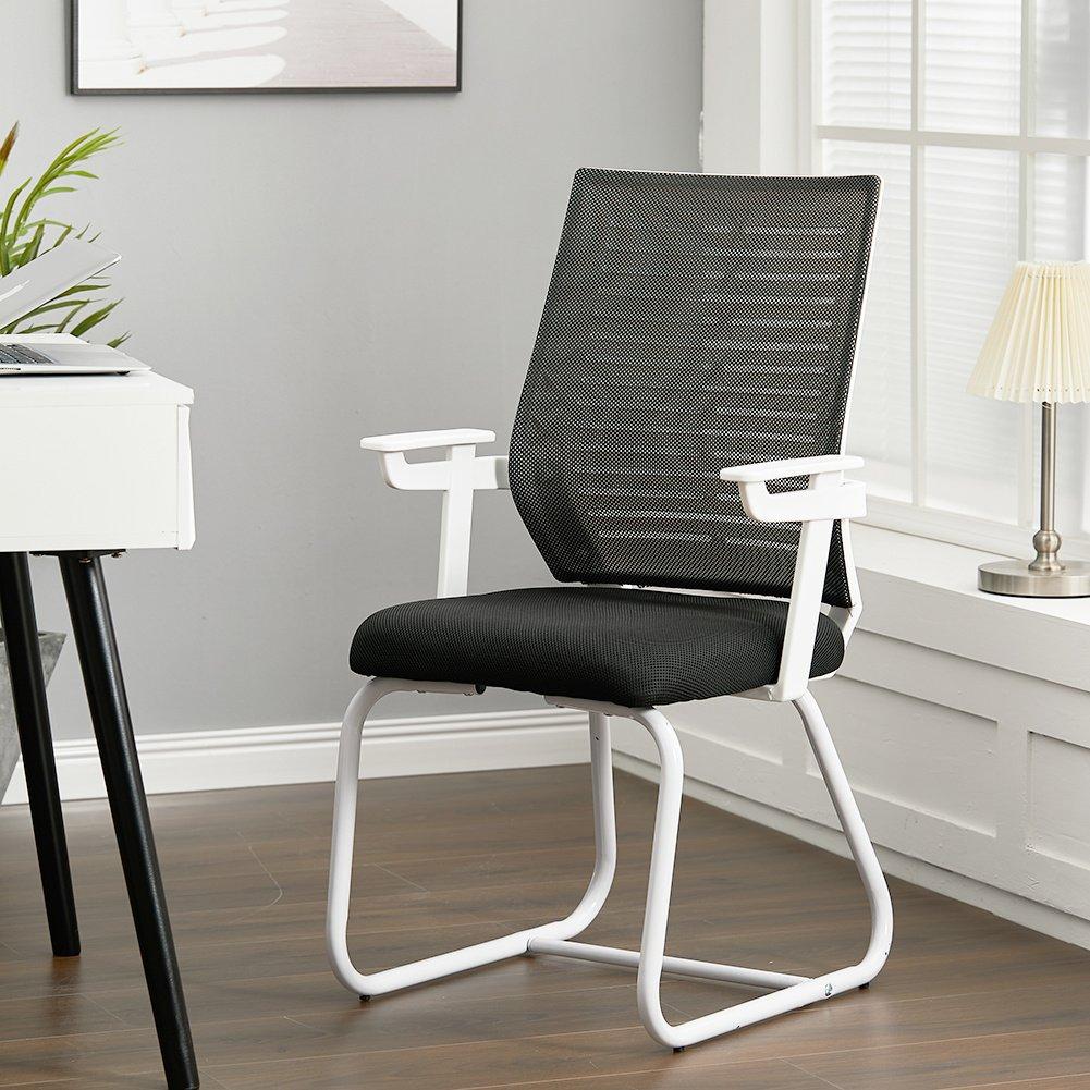 Black/White - Kabinet UK - Comfortable Mesh Office Chair for Home & Office - 1
