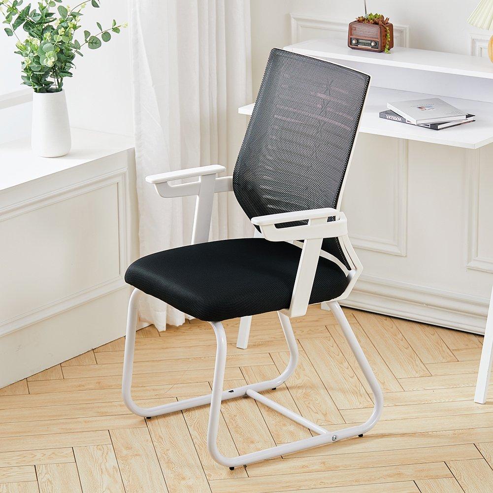 Black/White - Kabinet UK - Comfortable Mesh Office Chair for Home & Office - 2