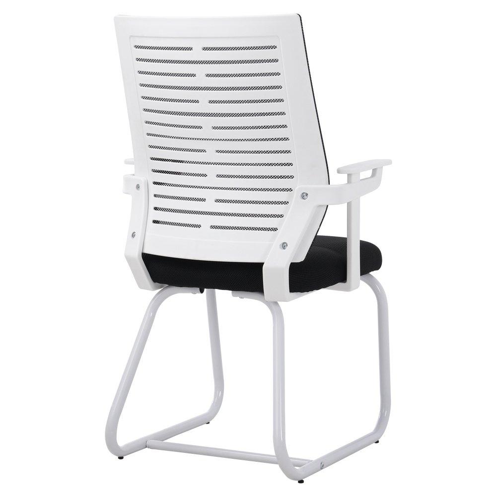 Black/White - Kabinet UK - Comfortable Mesh Office Chair for Home & Office - 7