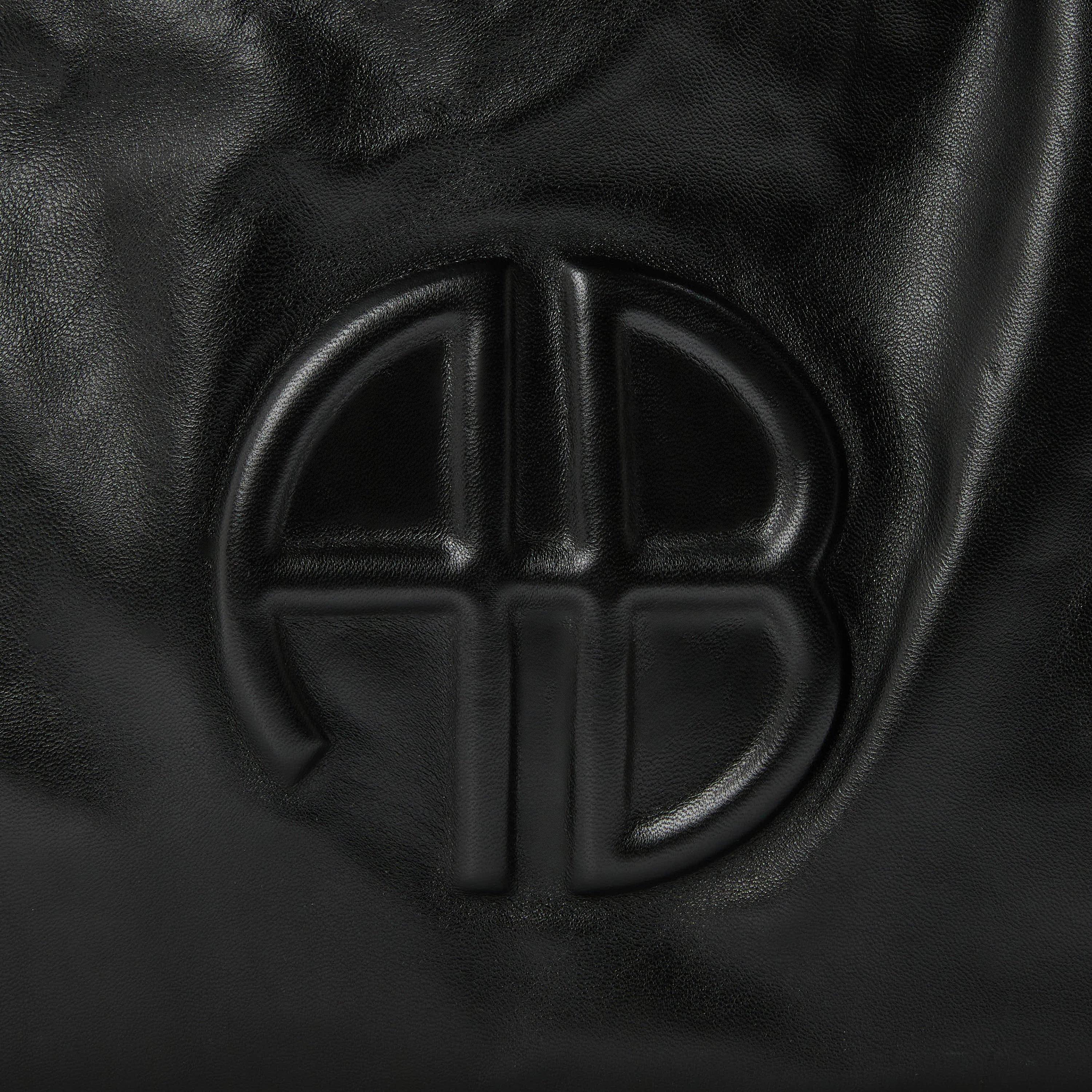  Black - Anine Bing - Womens Leather Kate Tote Bag - 3