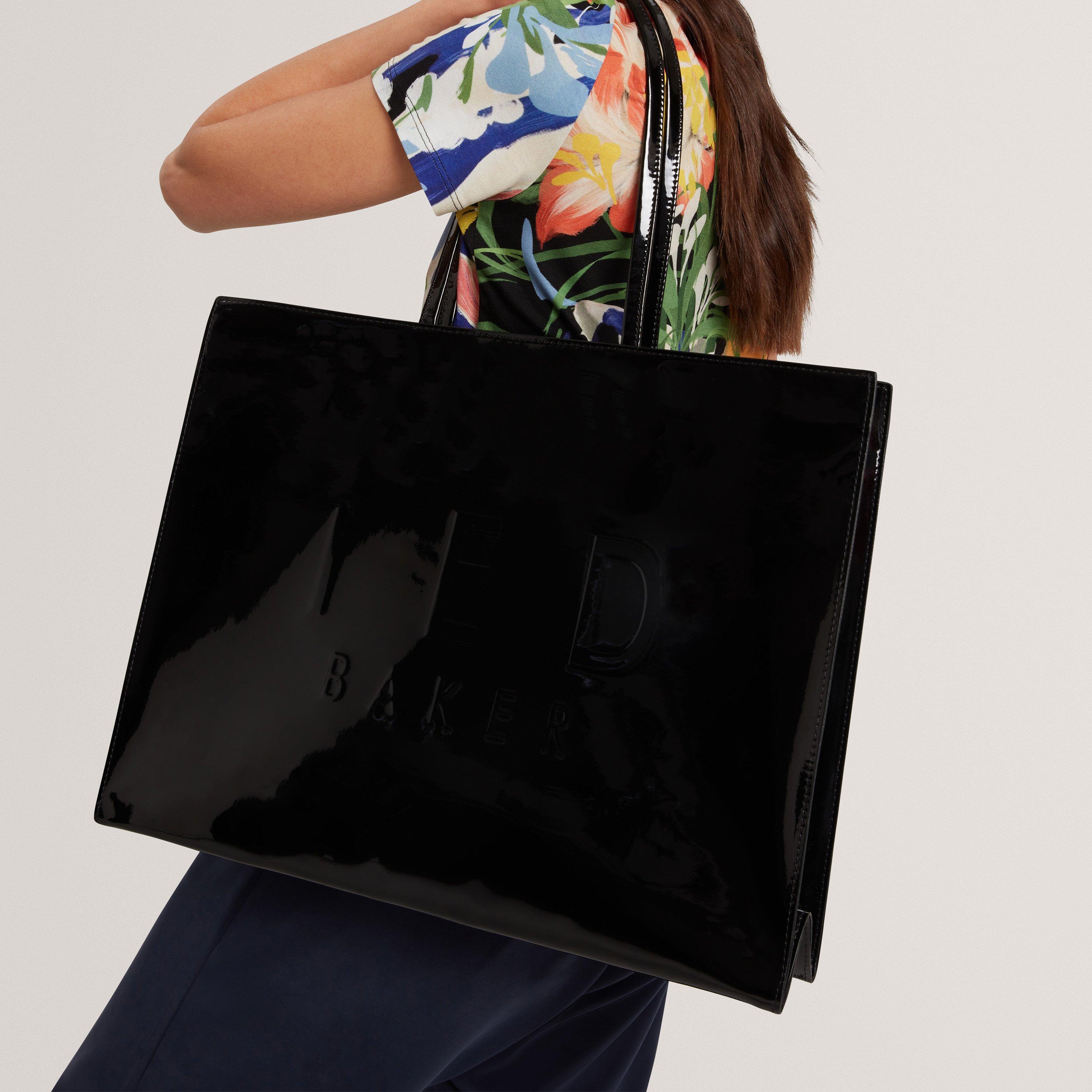 Black - Ted Baker - Ted Web XL Icon Bag Ld62 - 3