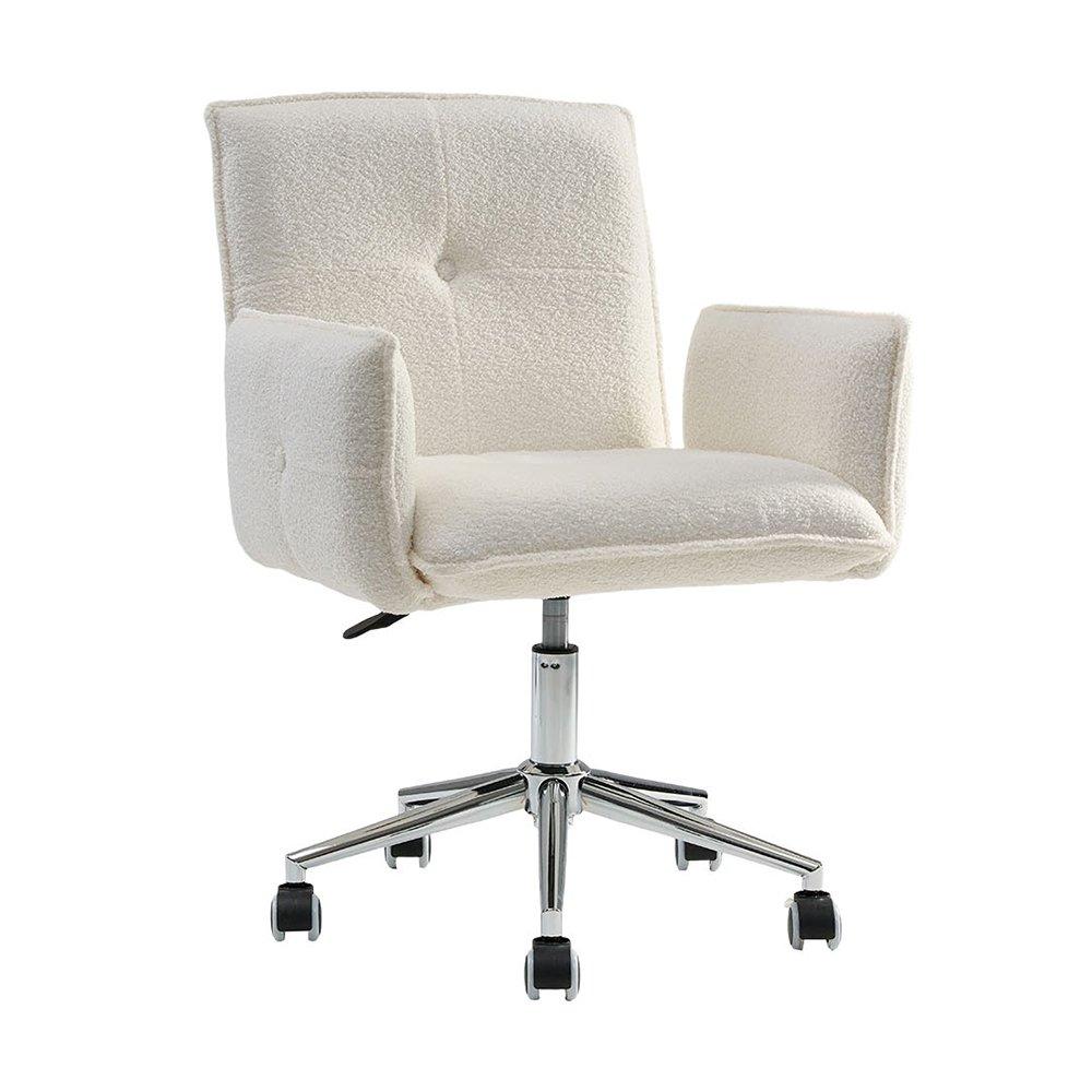 White - Kabinet UK - Swivel & Height Adjustable Office Chair - 3