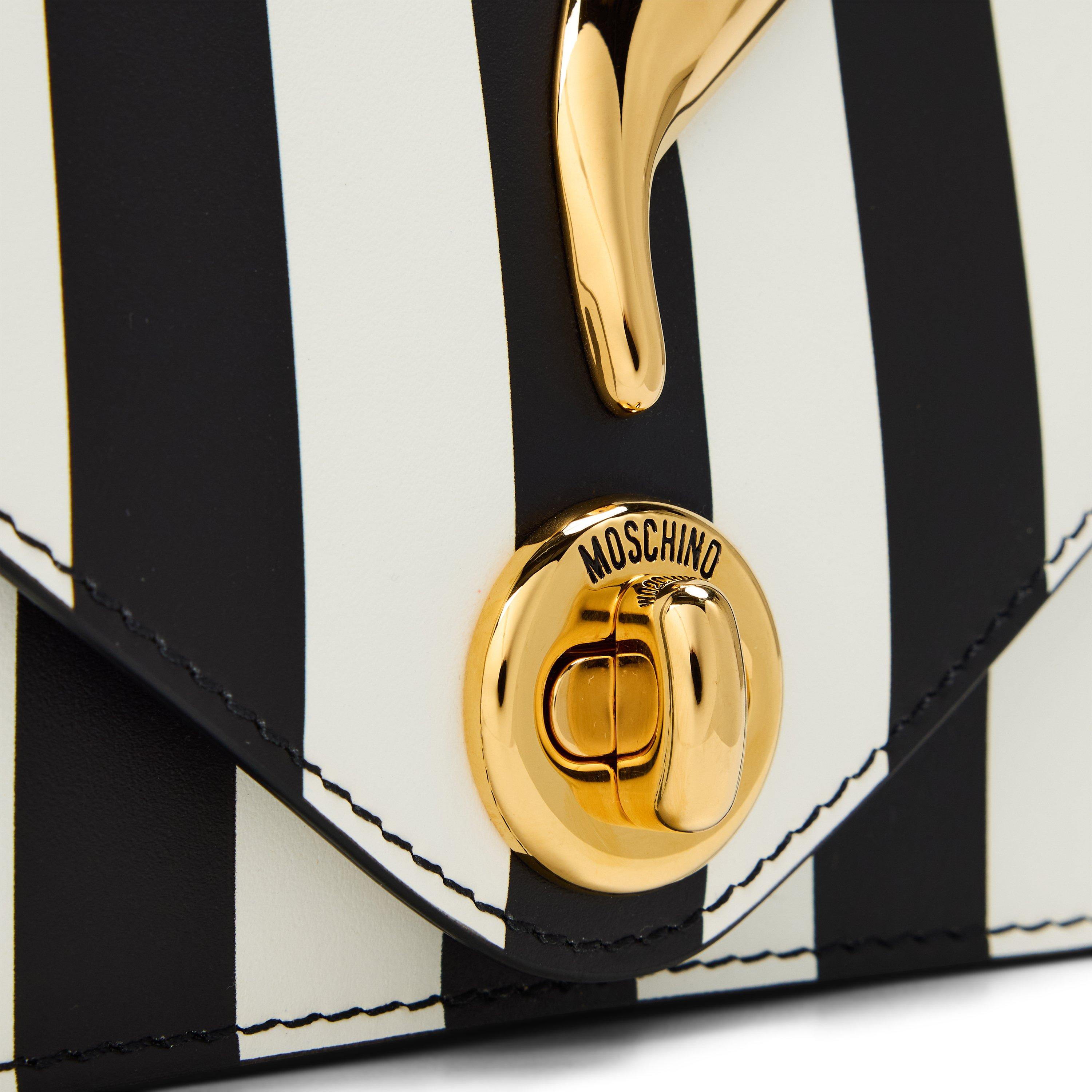 Black - Moschino - Moschino Striped Bag Ld99 - 3