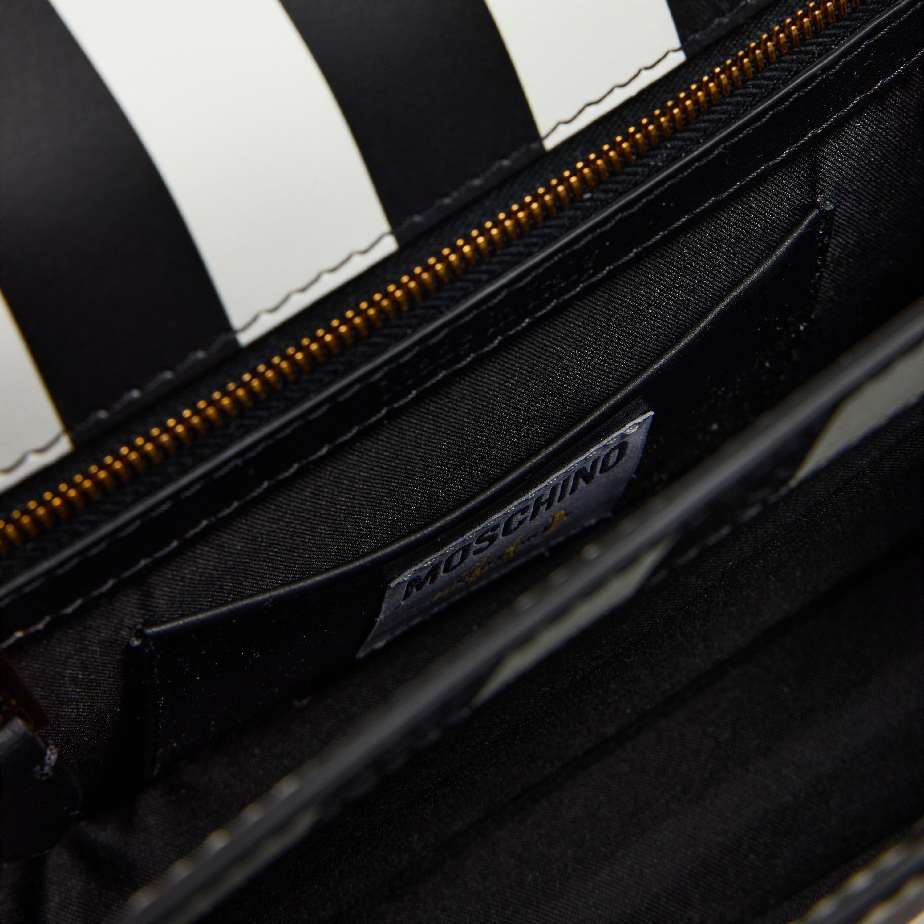 Black - Moschino - Moschino Striped Bag Ld99 - 4