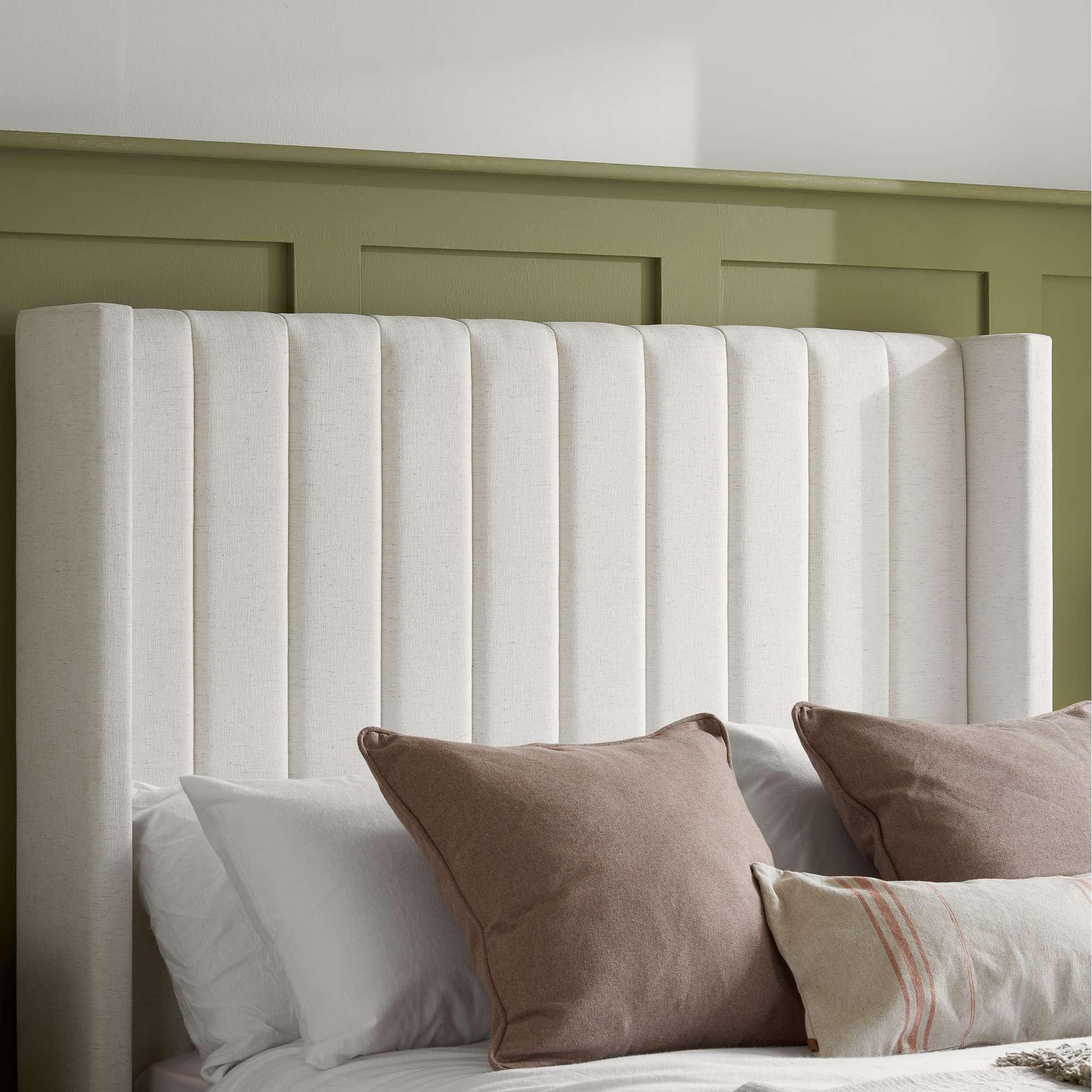 White - Birlea - Maisey Ottoman Bed Linen Fabric - 2