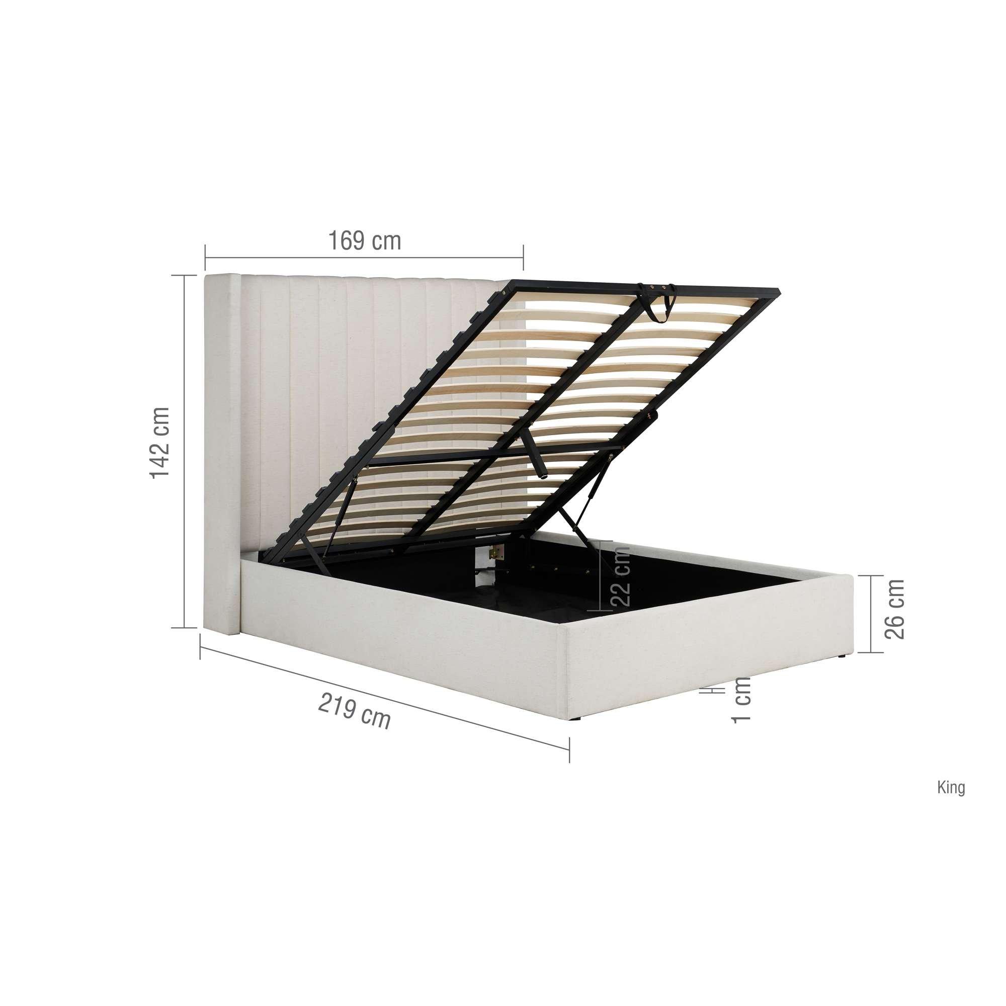 White - Birlea - Maisey Ottoman Bed Linen Fabric - 9