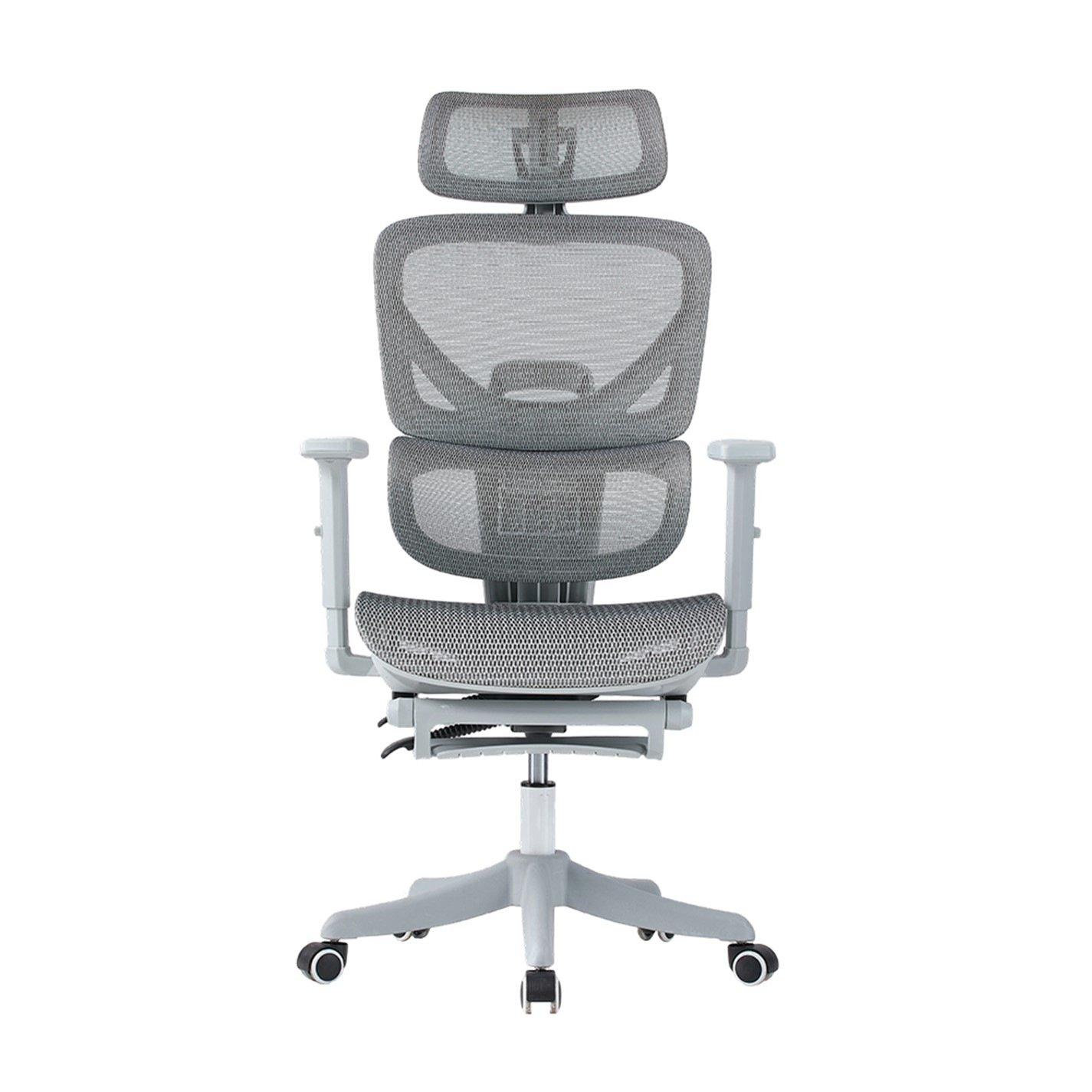 Grey - Kabinet UK - Swivel Office Chair with Adjustable Armrest - 2