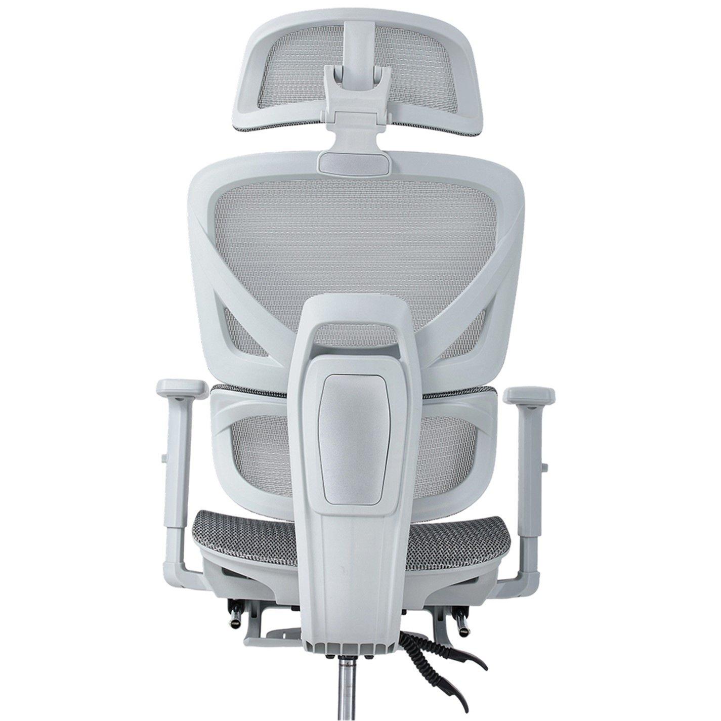 Grey - Kabinet UK - Swivel Office Chair with Adjustable Armrest - 8