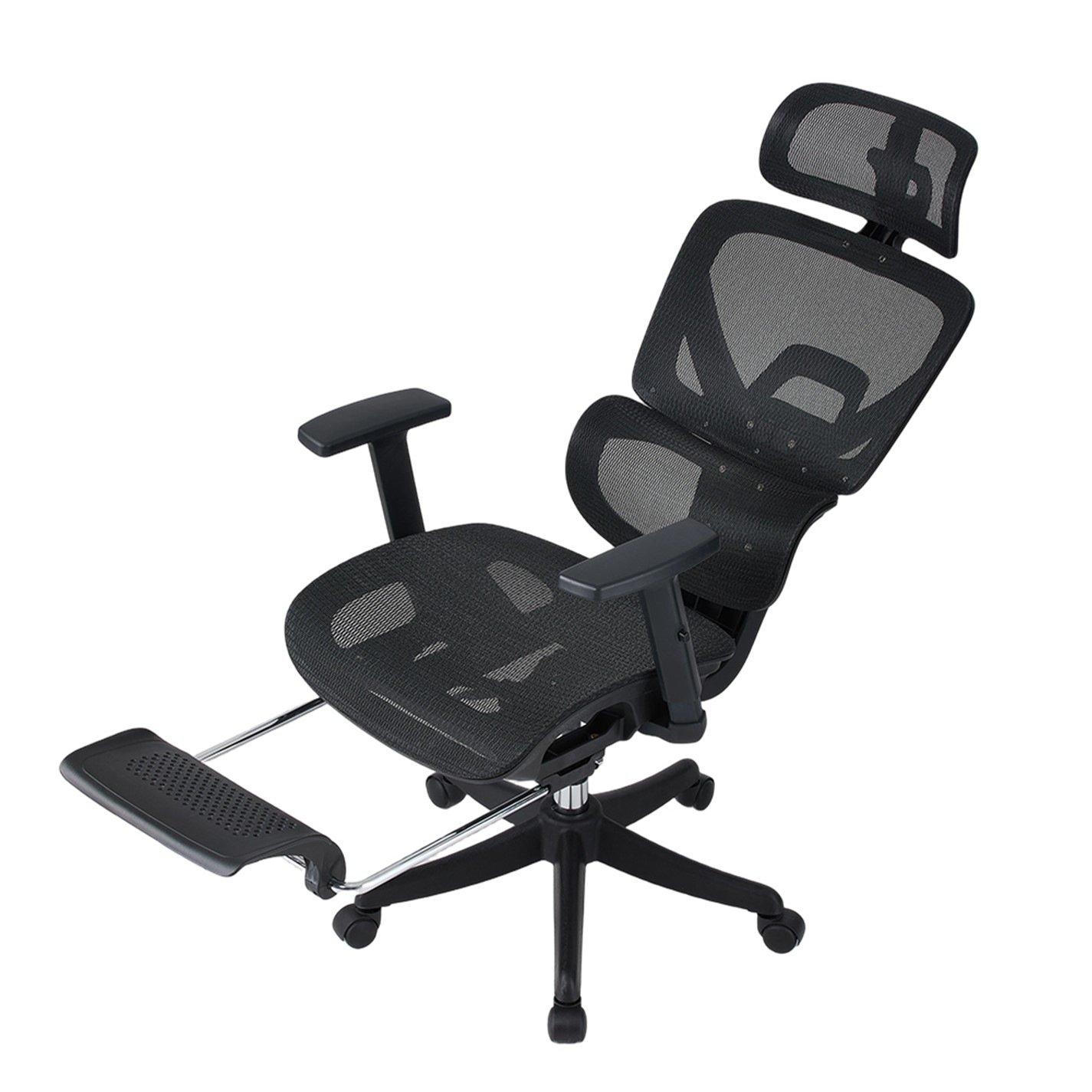 Black - Kabinet UK - Swivel Office Chair with Adjustable Armrest - 1