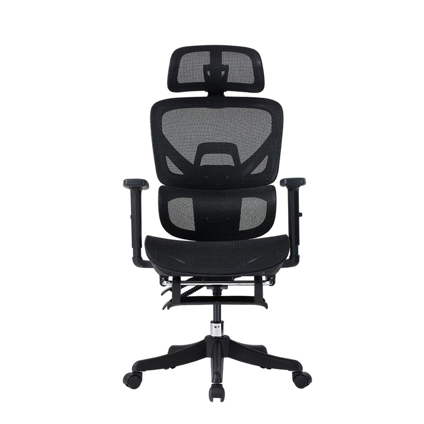 Black - Kabinet UK - Swivel Office Chair with Adjustable Armrest - 2