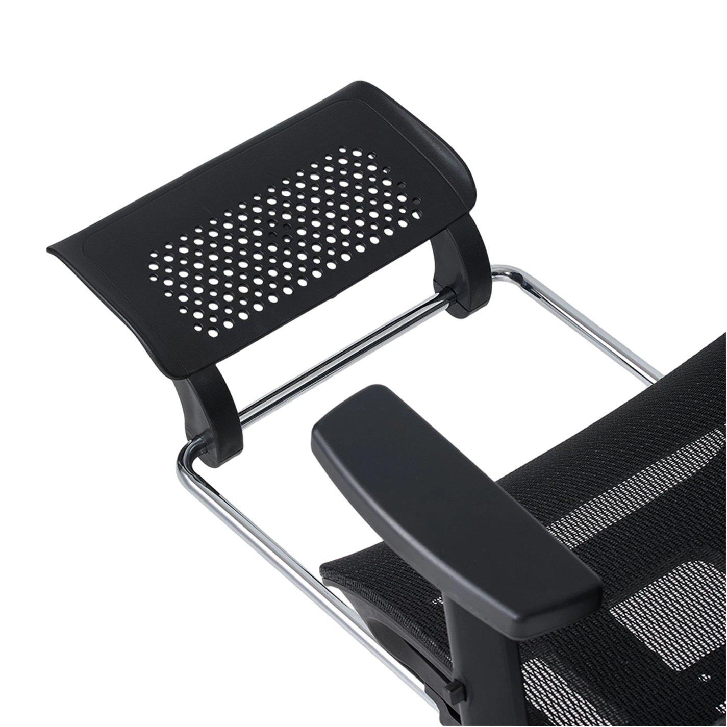 Black - Kabinet UK - Swivel Office Chair with Adjustable Armrest - 8