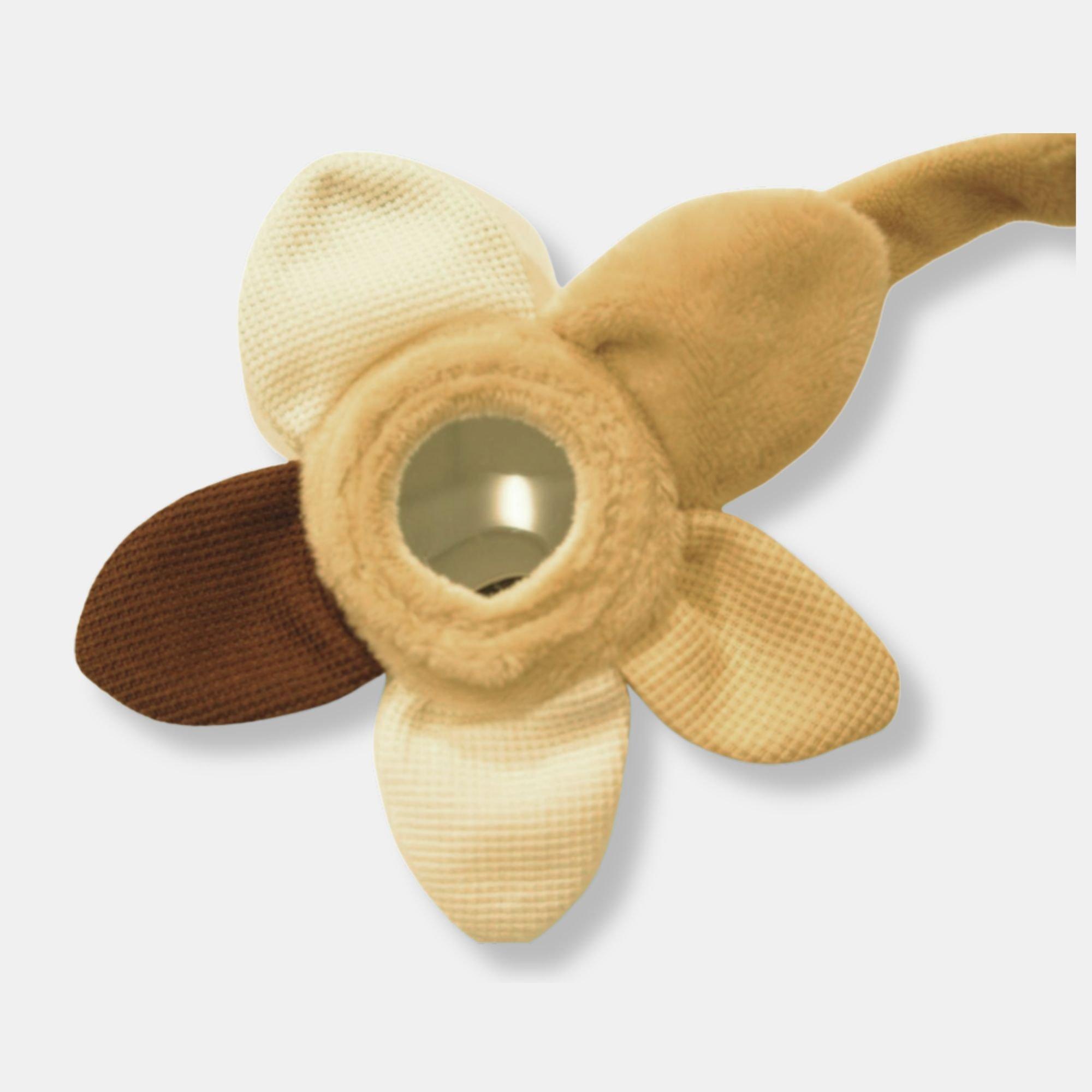 Taupe - Cute and Co - & Co Baby Bear Activity Spiral with Rattle Rings and Mirror - 4