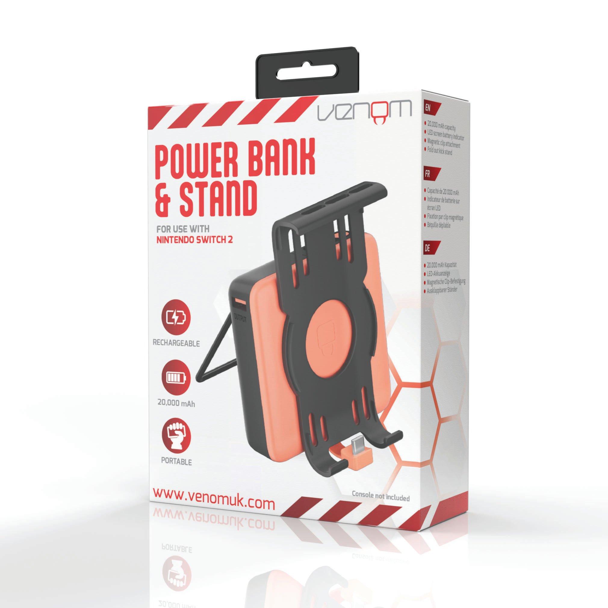 NS2 - Venom - Nintendo Switch 2 Power Bank Stand Charger with Kickstand - 1