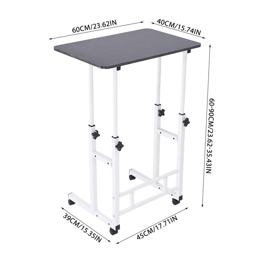 Black - Kabinet UK - Adjustable Side Desk for Bed & Study - 6