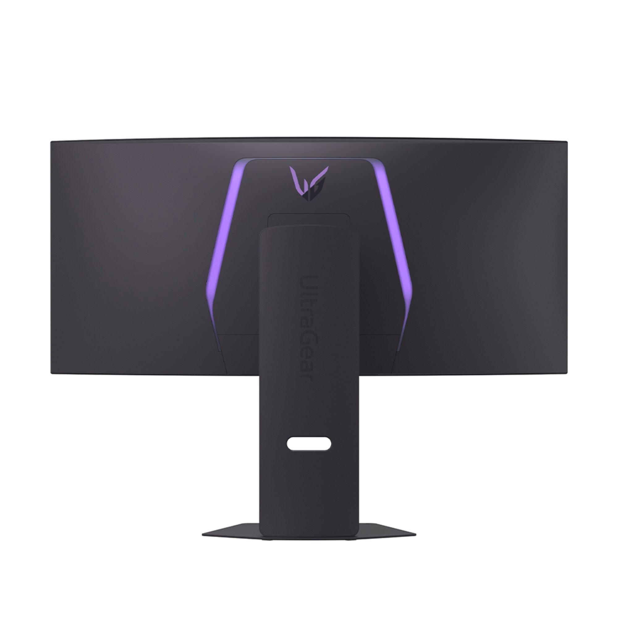 Black - LG - LG 34GX900A-B 34 Inch UltraGear WQHD OLED 240Hz USB-C Curved Gaming Monitor - 8