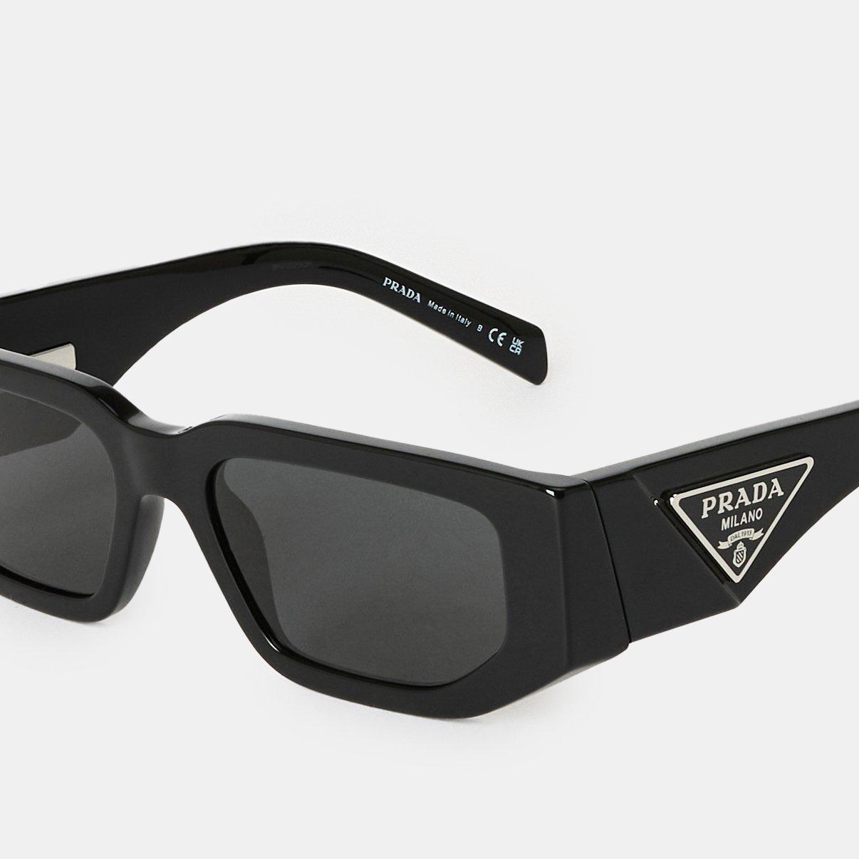 Black - Prada - Rectangle Sunglasses - 4