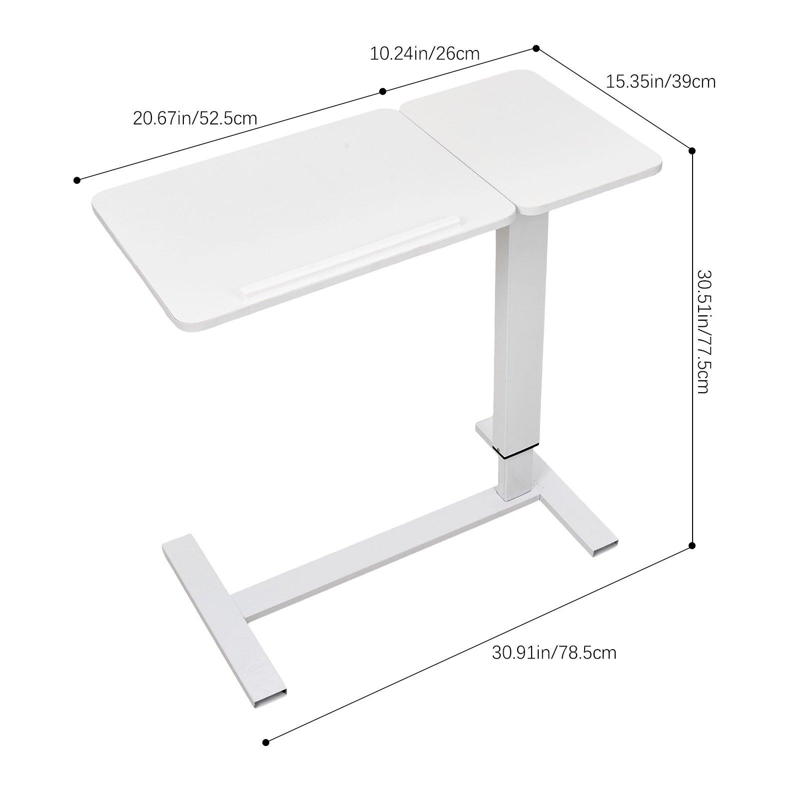 White - Kabinet UK - Height-Adjustable Foldable Desk - 10
