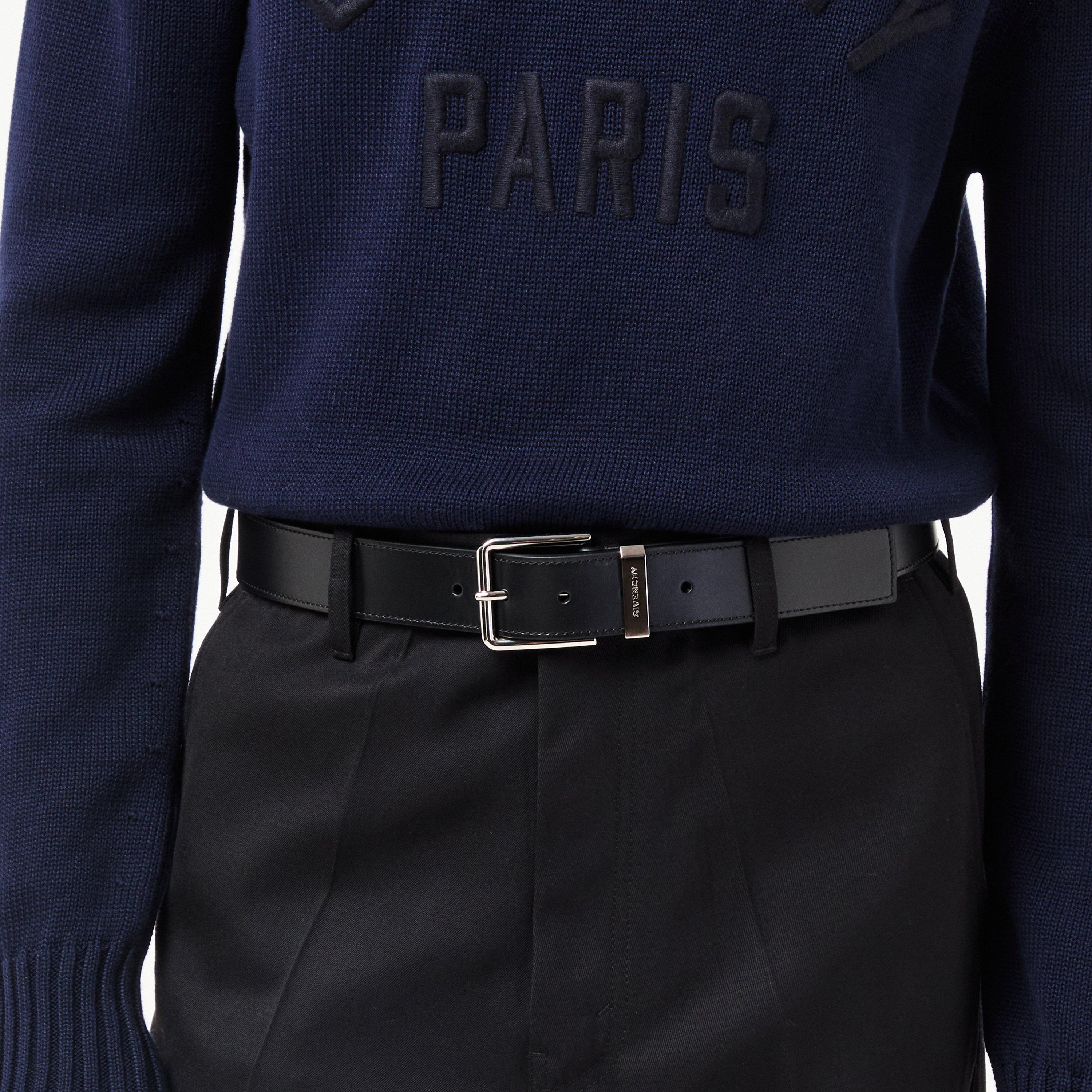 Black - GIVENCHY - Men's Leather Belt - 3