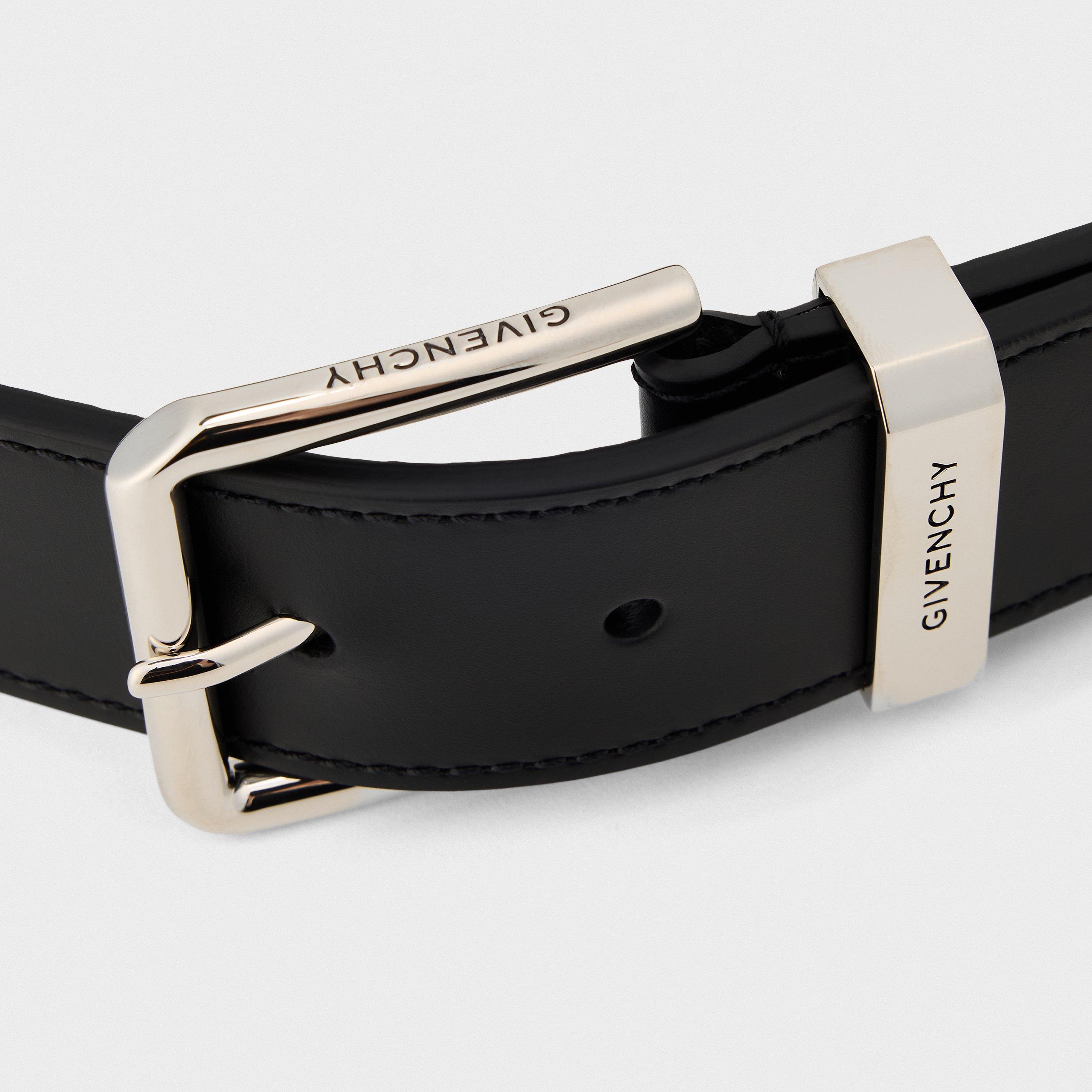Black - GIVENCHY - Men's Leather Belt - 4