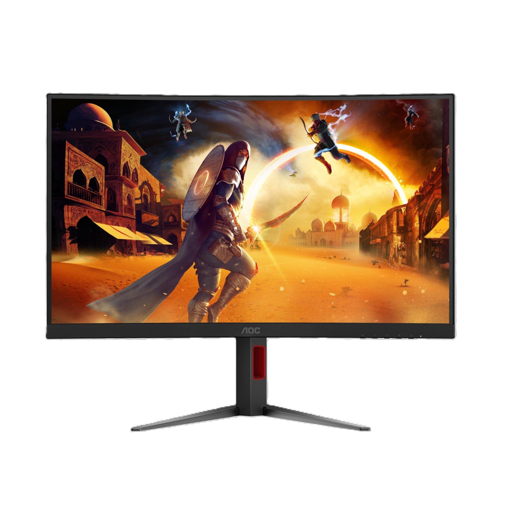 Black - AOC - AOC C27G4Z2 27 Inch Fast VA 240Hz (260Hz OC) 2 HDMI 1 DP Height Adjust Gaming Monitor - 6
