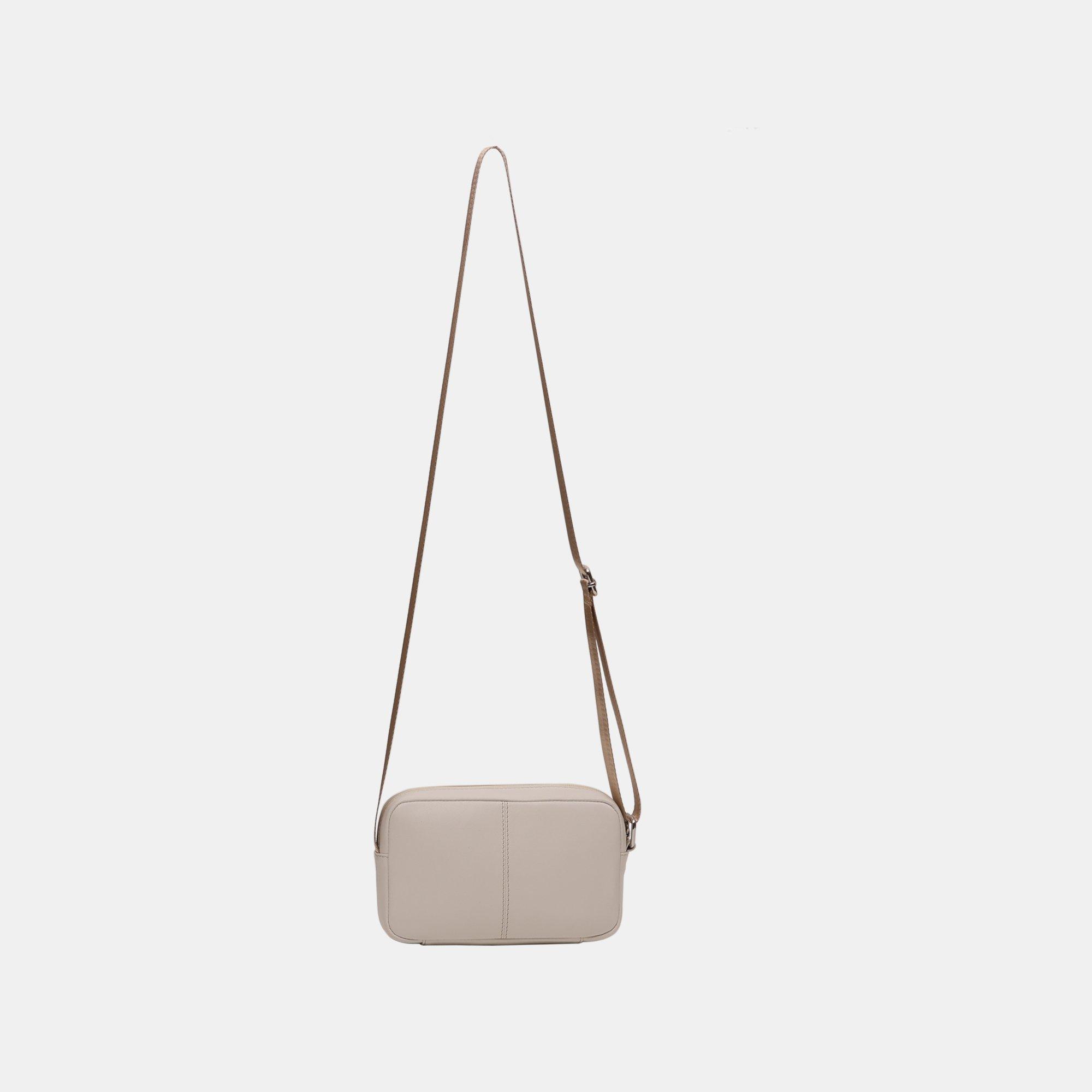 Chalk - Firetrap - Women's Saddle Leather Crossbody Bag - 3