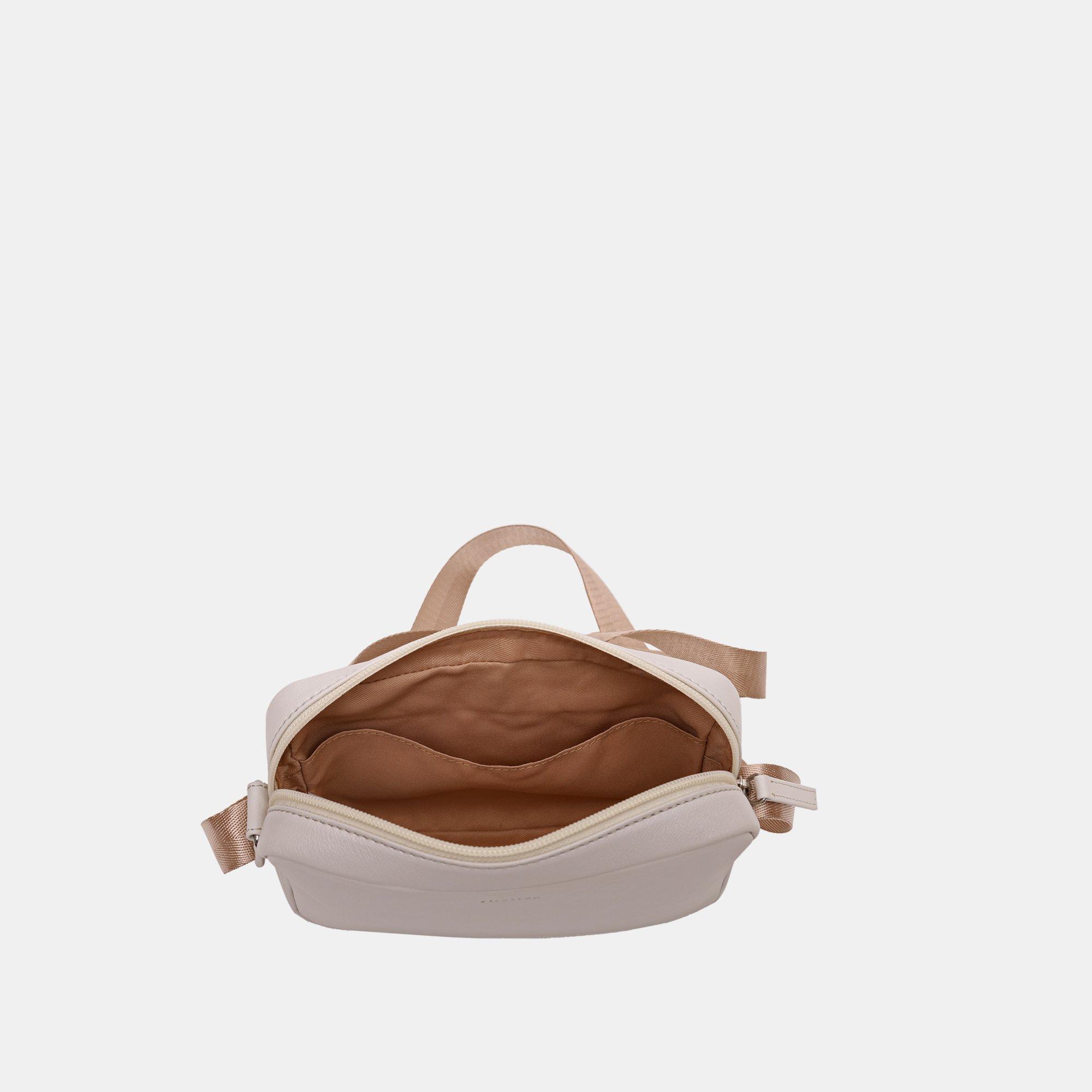 Chalk - Firetrap - Women's Saddle Leather Crossbody Bag - 4