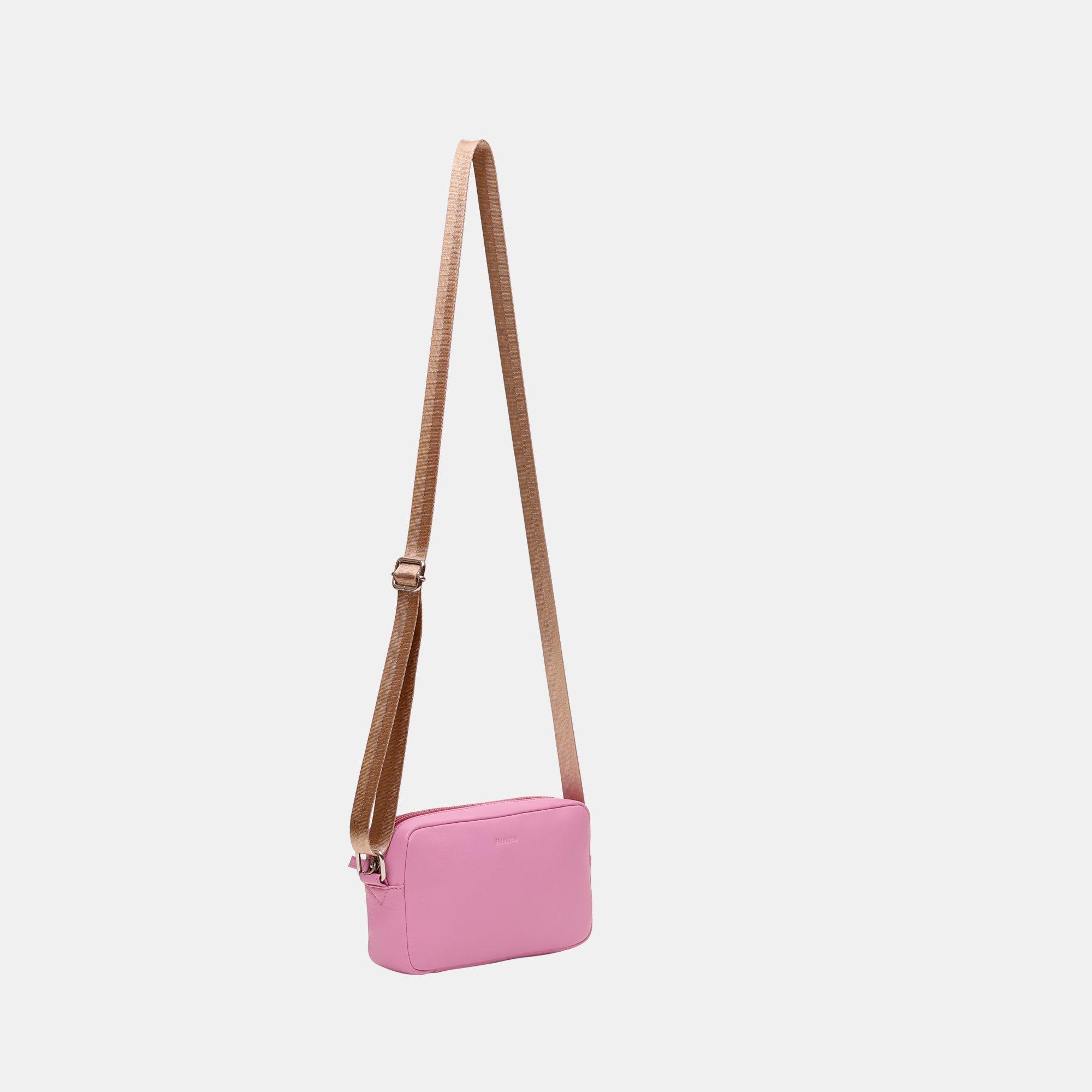 Rose clair - Firetrap - Women's Saddle Leather Crossbody Bag - 2