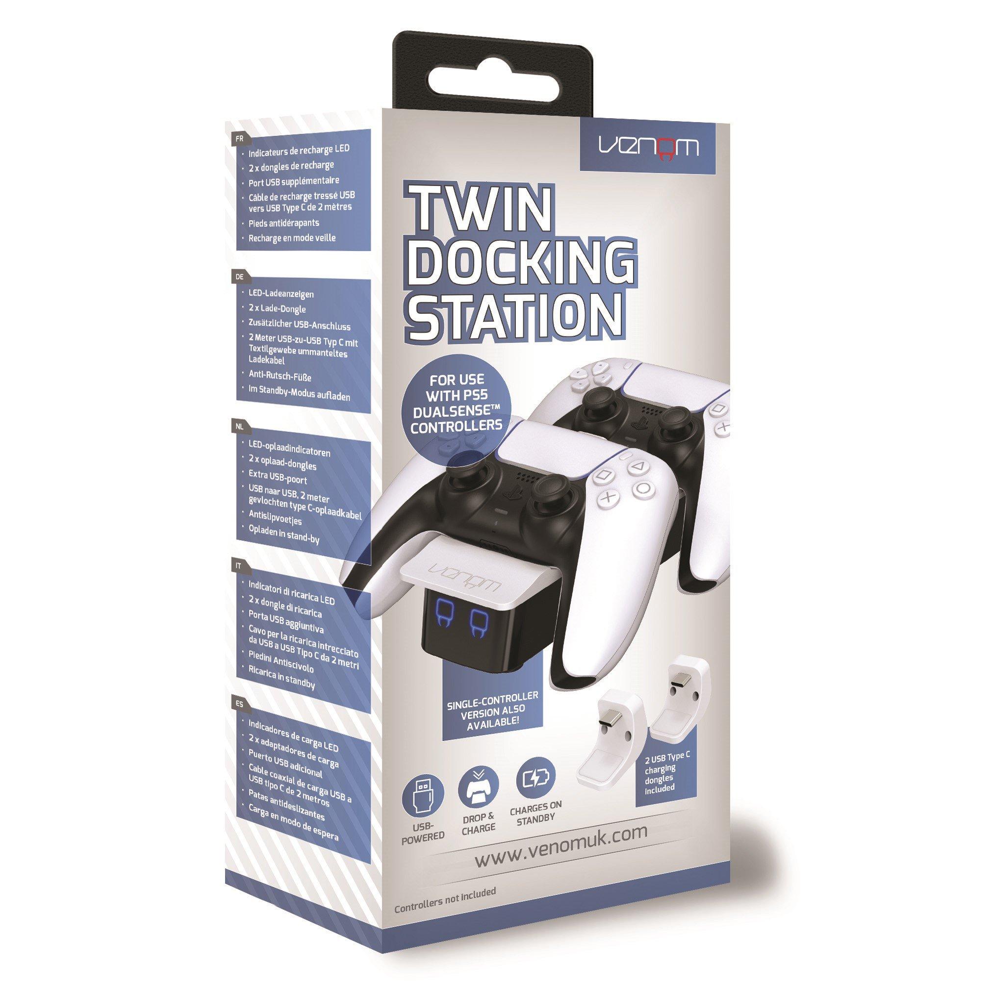 Venom  Twin Dock Charging And Cables - Ps5