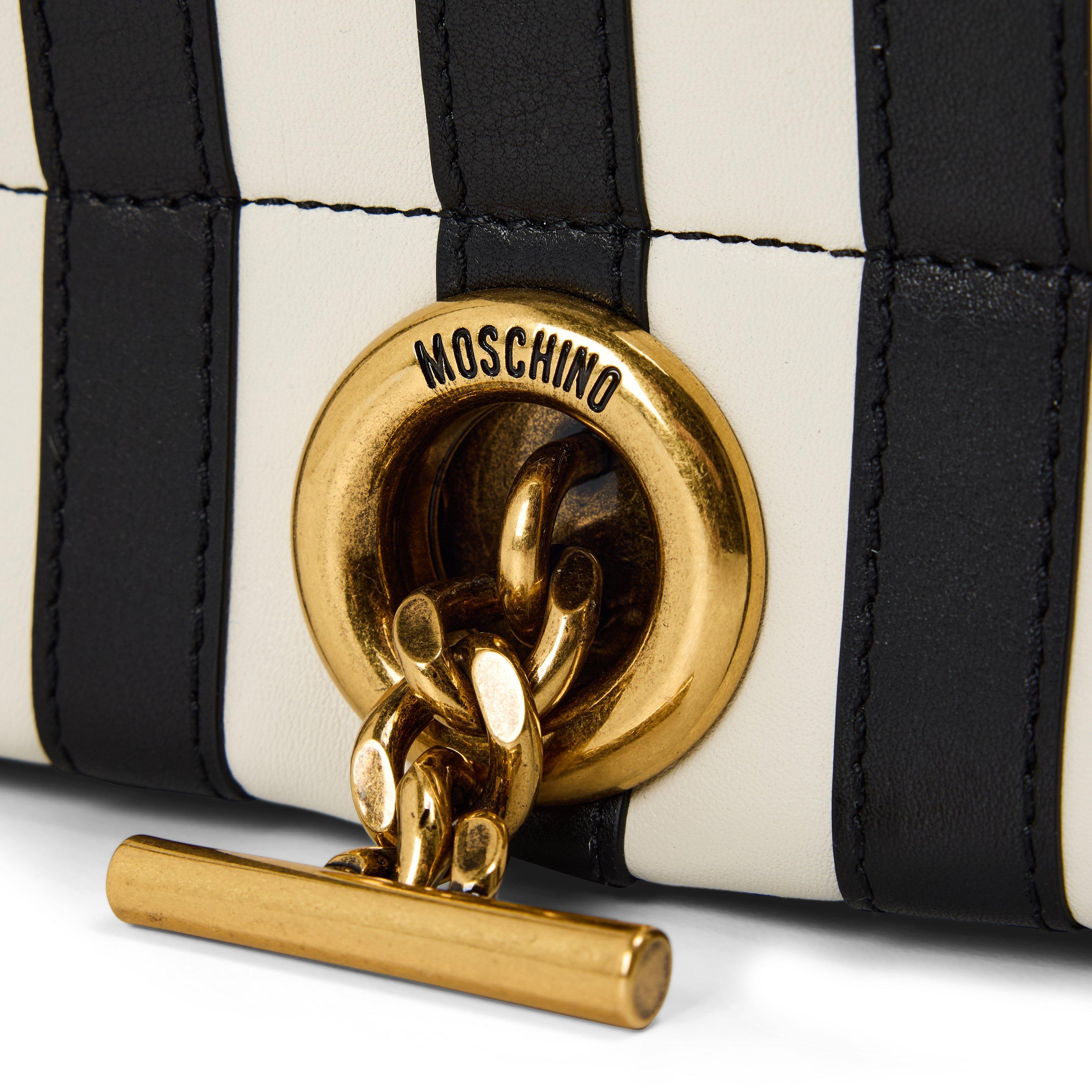 Black - Moschino - Moschino Striped Bag Ld99 - 3