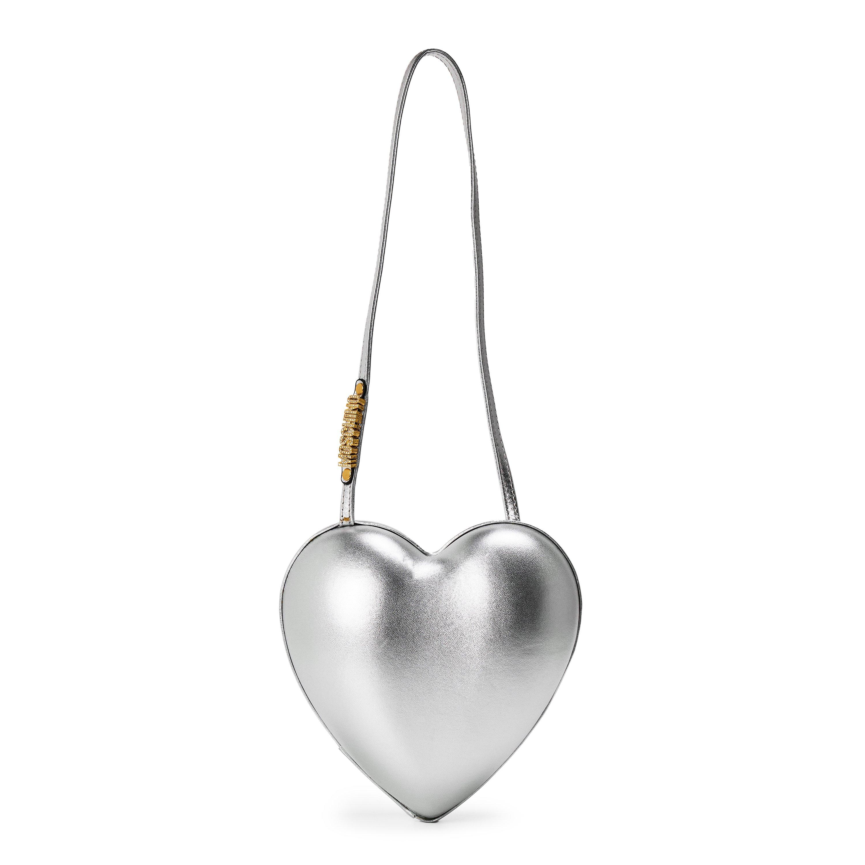 Silver - Moschino - Moschino Heart Cltch Ld99 - 1