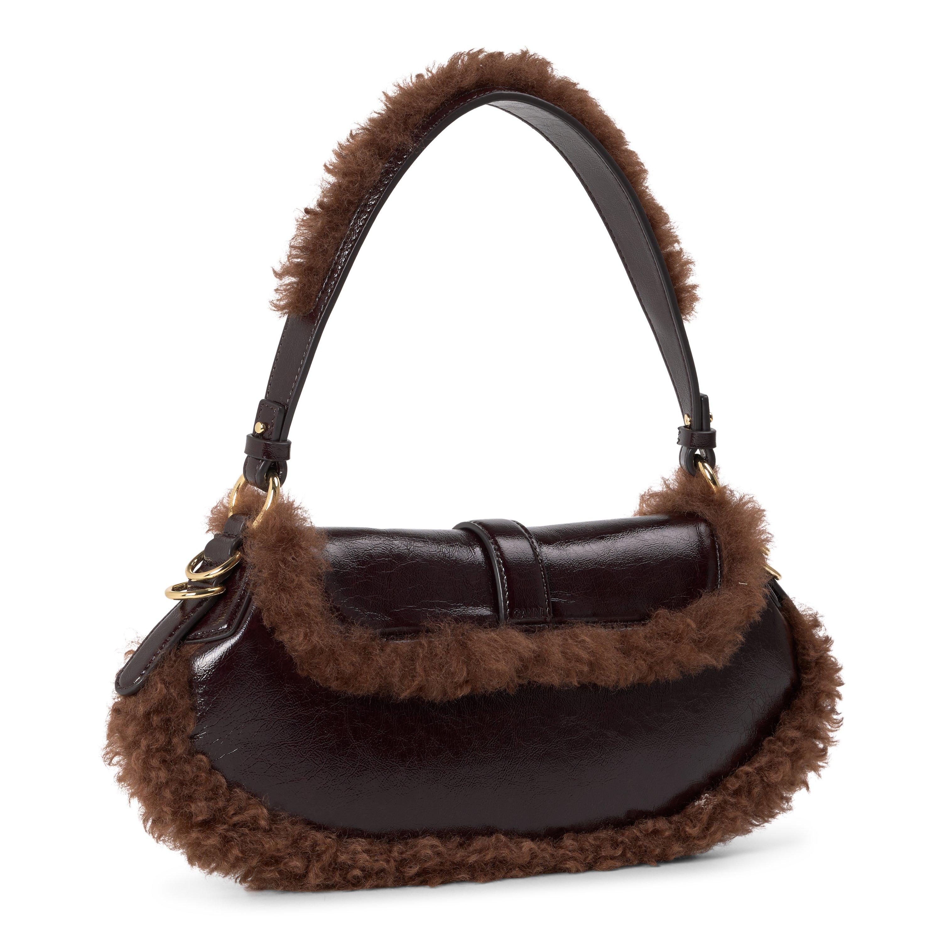Demitasse - Ganni - Women's B-Kat Faux-Fur Top-Handle Bag - 2