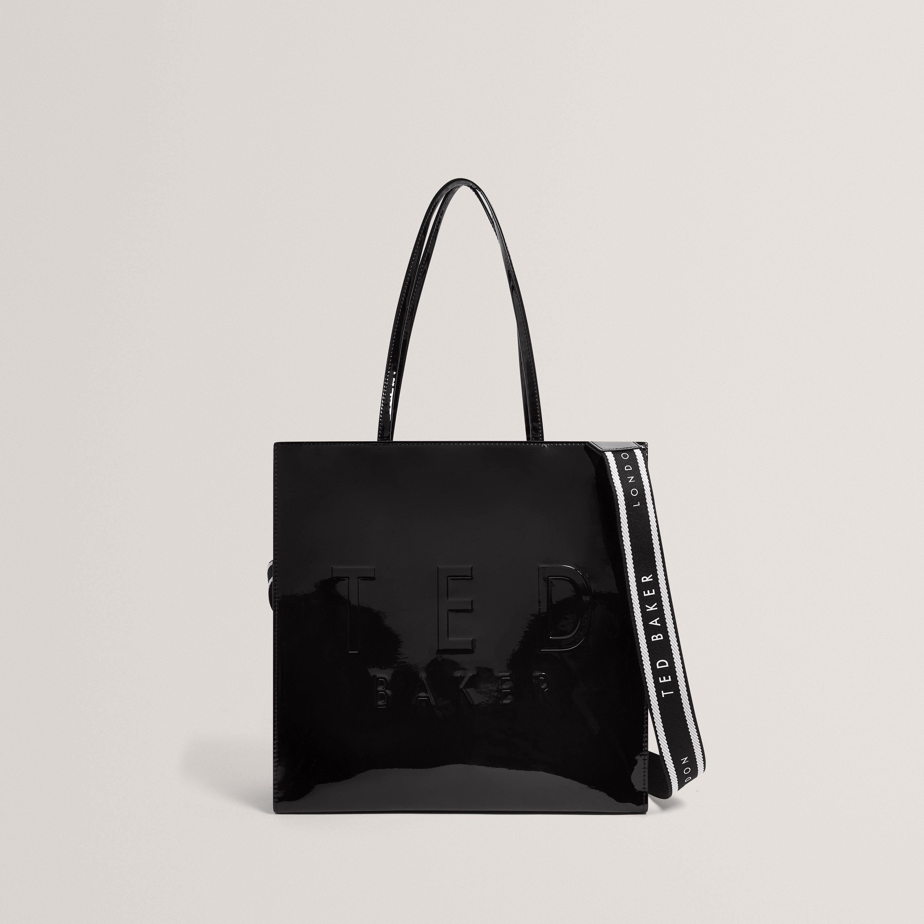 Black - Ted Baker - Ted Web Lrg IconBag Ld62 - 1
