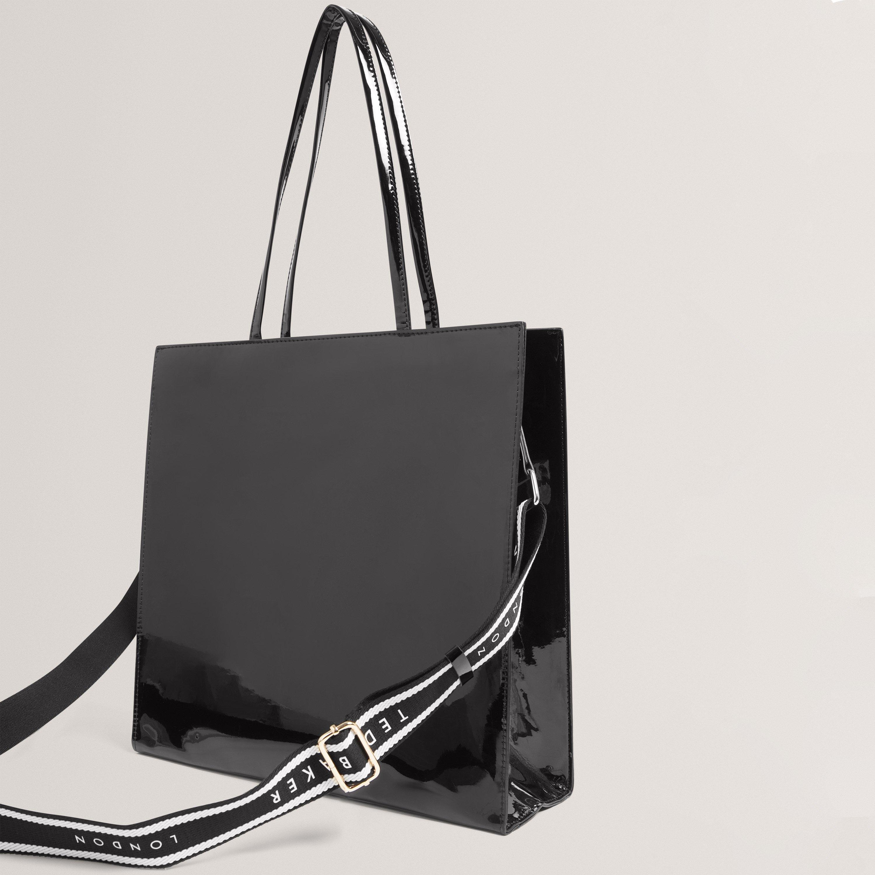 Black - Ted Baker - Ted Web Lrg IconBag Ld62 - 2