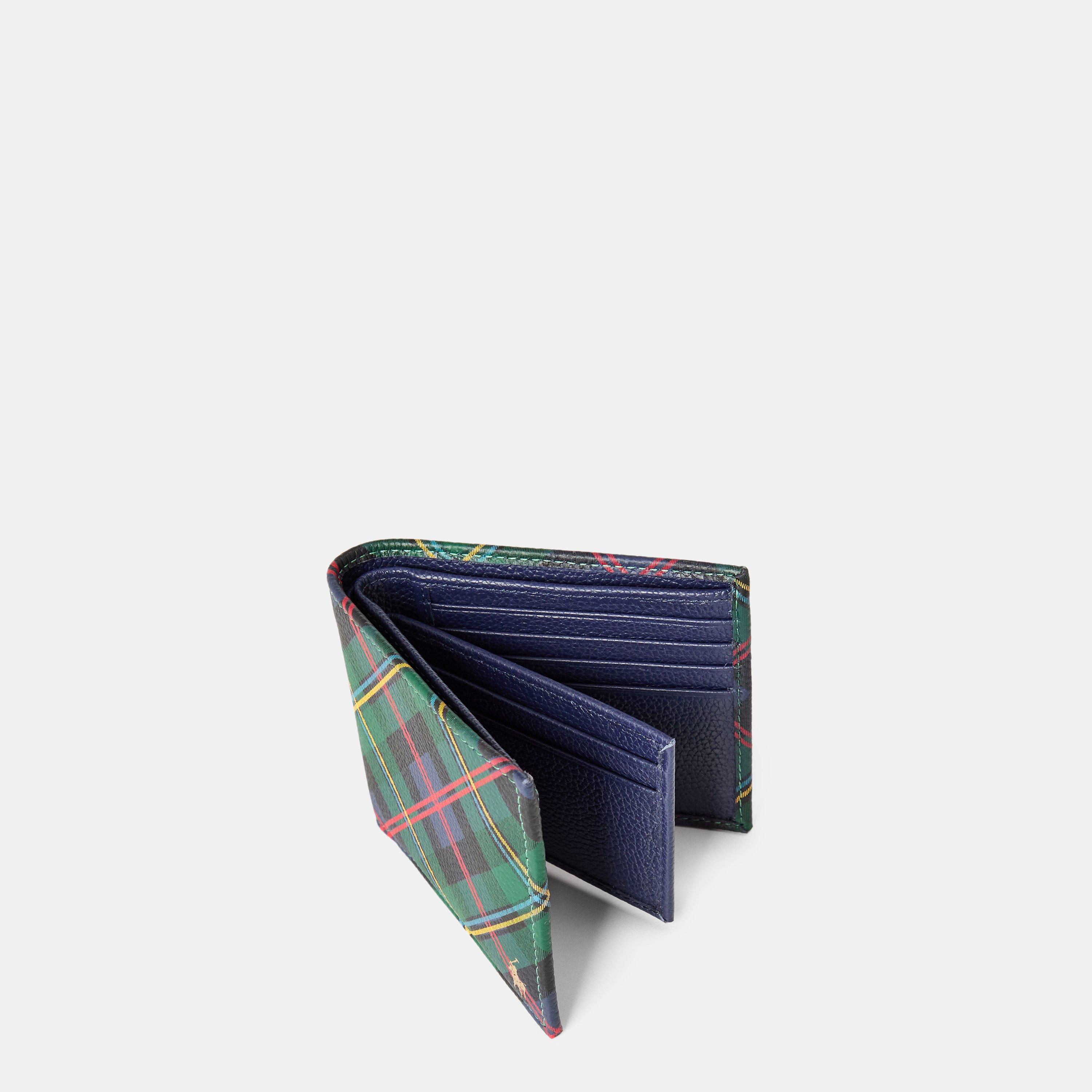 Multi Tartan - Polo Ralph Lauren - Men's Leather Trifold Wallet - 4