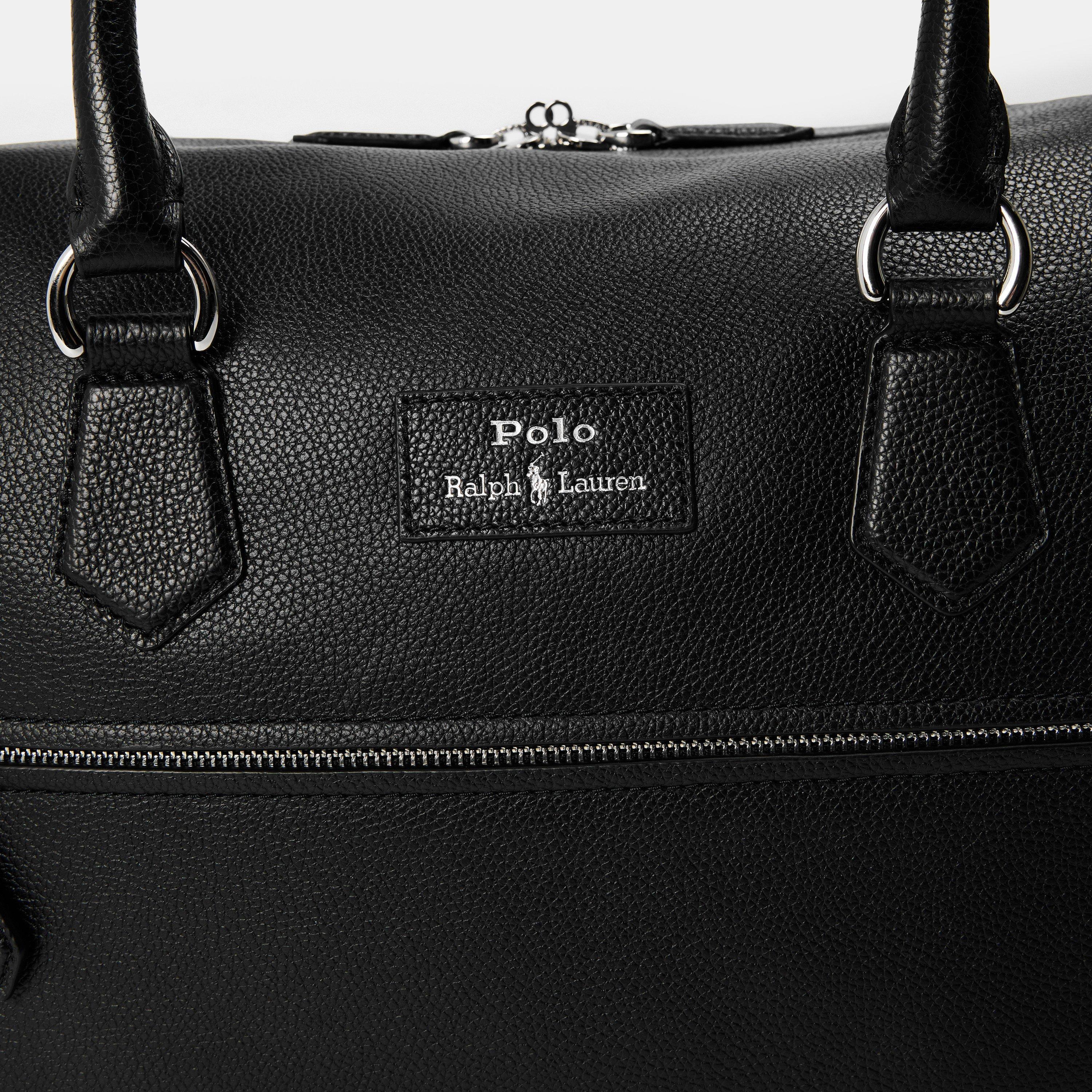 Black - Polo Ralph Lauren - Pebble Leather Duffle Holdall - 4