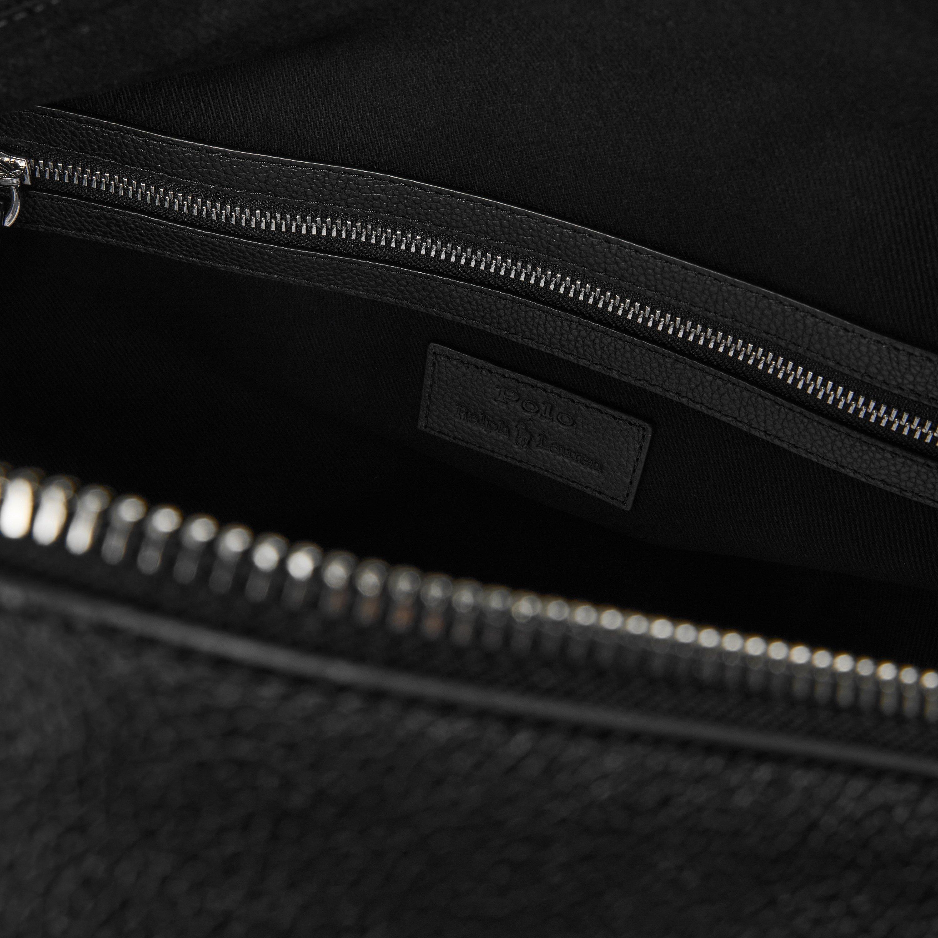 Black - Polo Ralph Lauren - Pebble Leather Duffle Holdall - 5